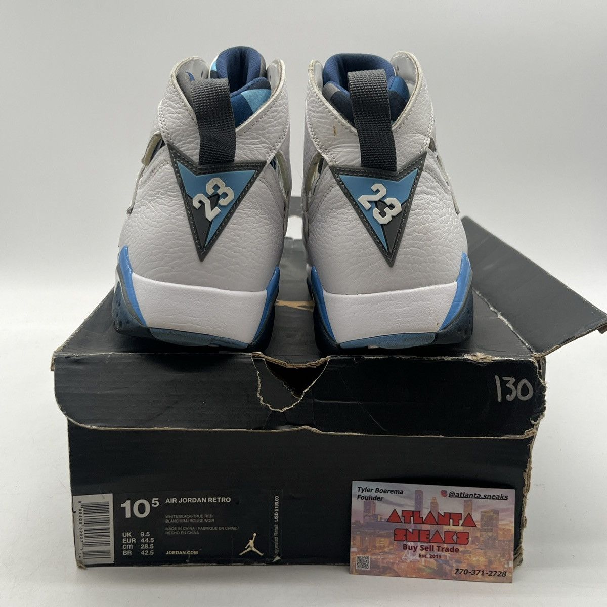 Jordan Brand Air Jordan 7 French blue Size US 10.5 / EU 43-44 - 3 Thumbnail