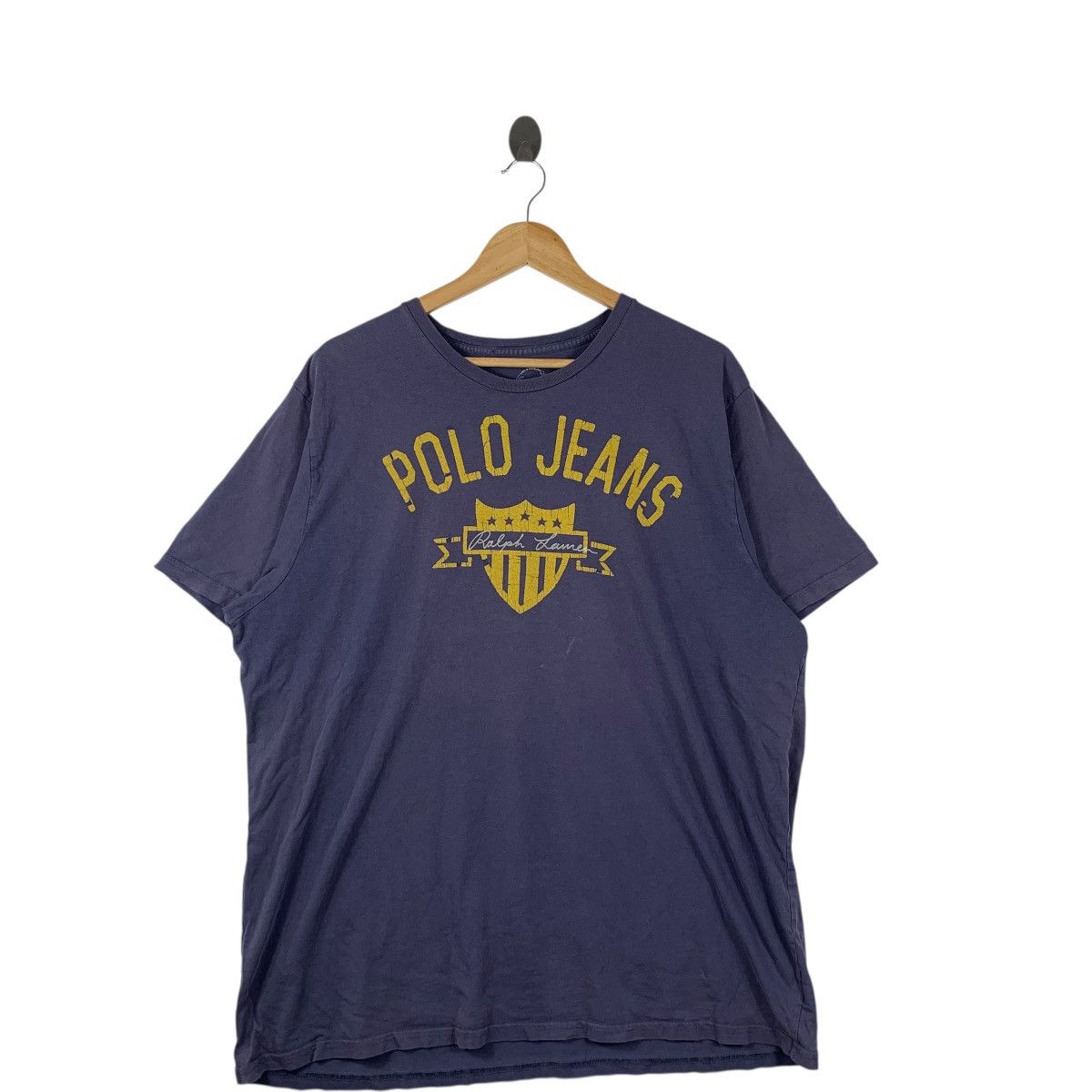 Polo Ralph Lauren Vintage POLO RALPH LAUREN Jeans Natural Sun Faded Tee Shirt Size XXL / US 16-18 / IT 52-54 - 3 Thumbnail