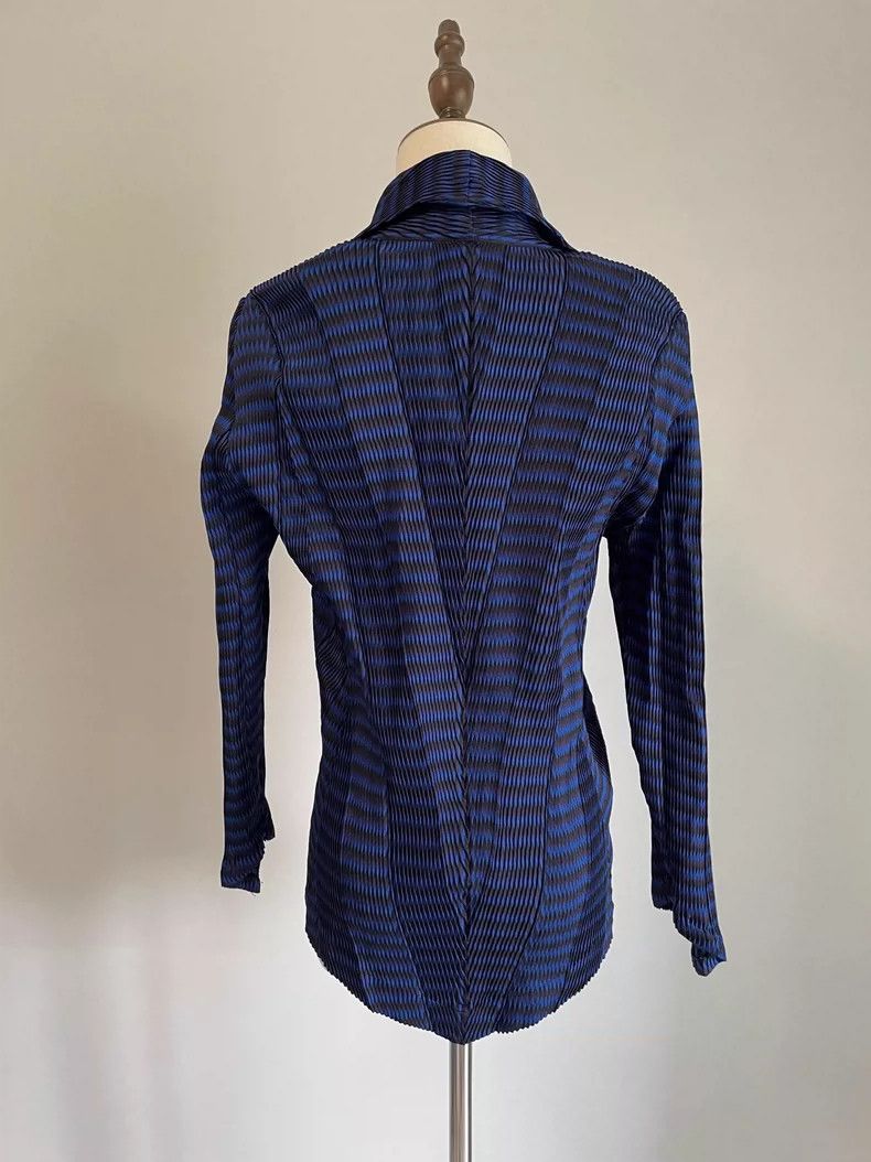 Issey Miyake Issey Miyake size:2 Blue main line 3D stereoscopic pleated Size M / US 6-8 / IT 42-44 - 4 Thumbnail