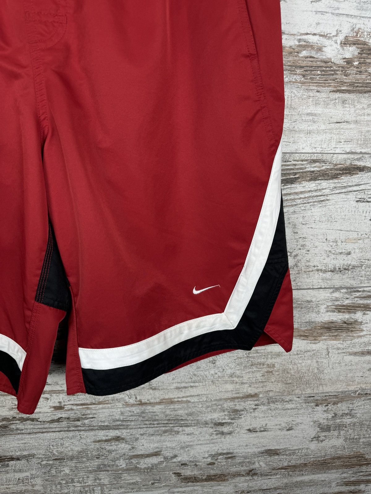Nike Mens Vintage Nike drill swoosh shorts rare y2k 90s nylon Size US 34 / EU 50 - 3 Thumbnail