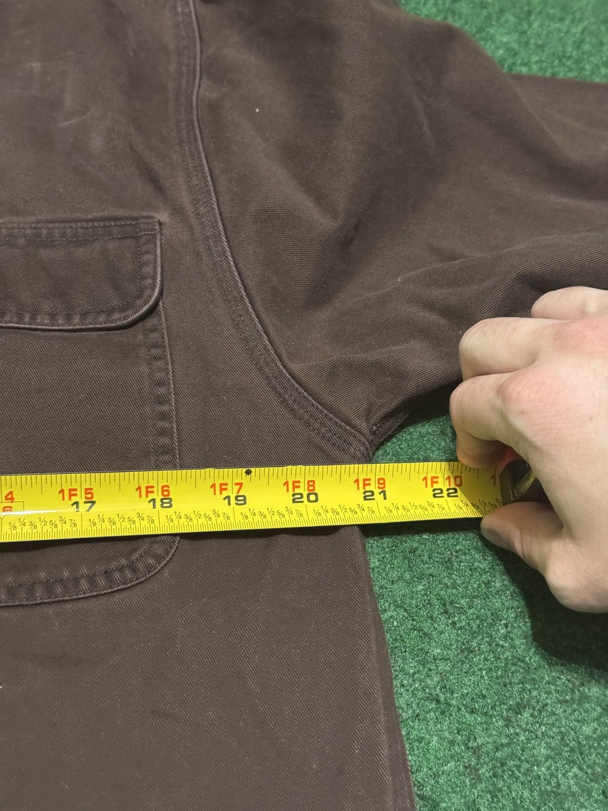 Carhartt Carhartt Heavyweight Button Up Shirt 21x29 Brown M/L Y2K Size US M / EU 48-50 / 2 - 5 Thumbnail