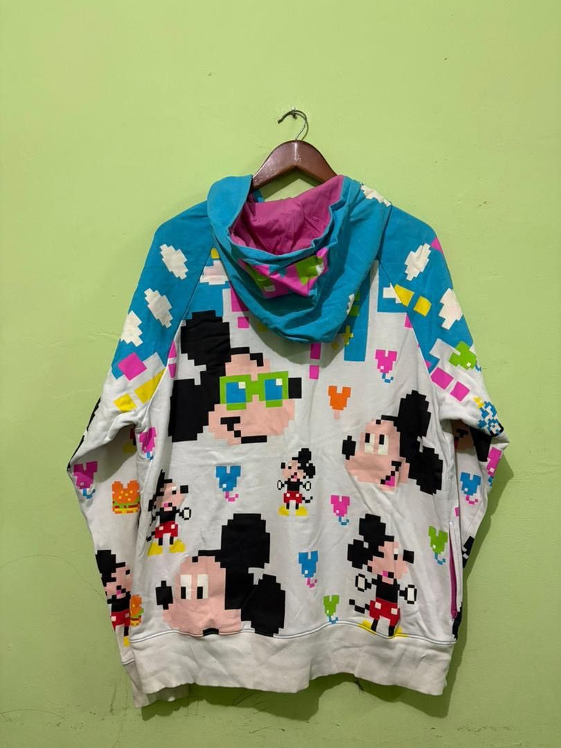 Disney VTG Mickey Mouse Fullprint Sweater Hoodies Multicolor Design Size US XL / EU 56 / 4 - 7 Thumbnail