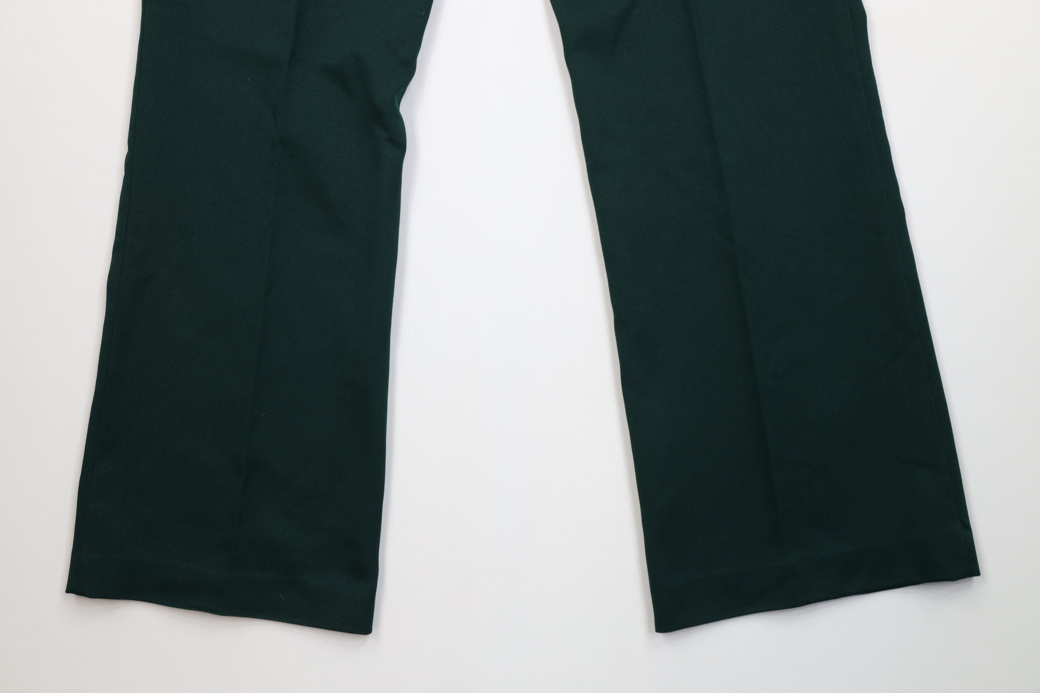 Vintage Vintage 70s Streetwear Flared Wide Leg Chino Pants Green USA Size US 34 / EU 50 - 12 Thumbnail