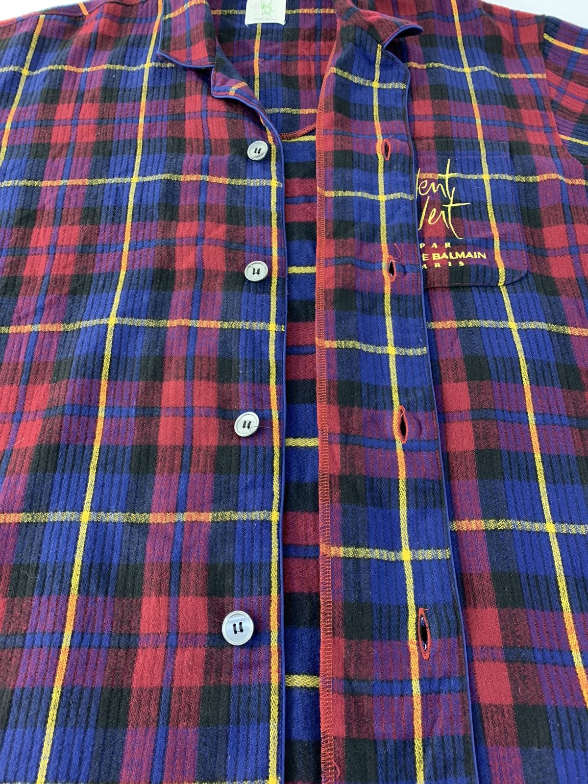 Pierre Balmain Hype Vent Vent Pierre Balmain Paris Flannel Plaid Check Size US L / EU 52-54 / 3 - 5 Thumbnail