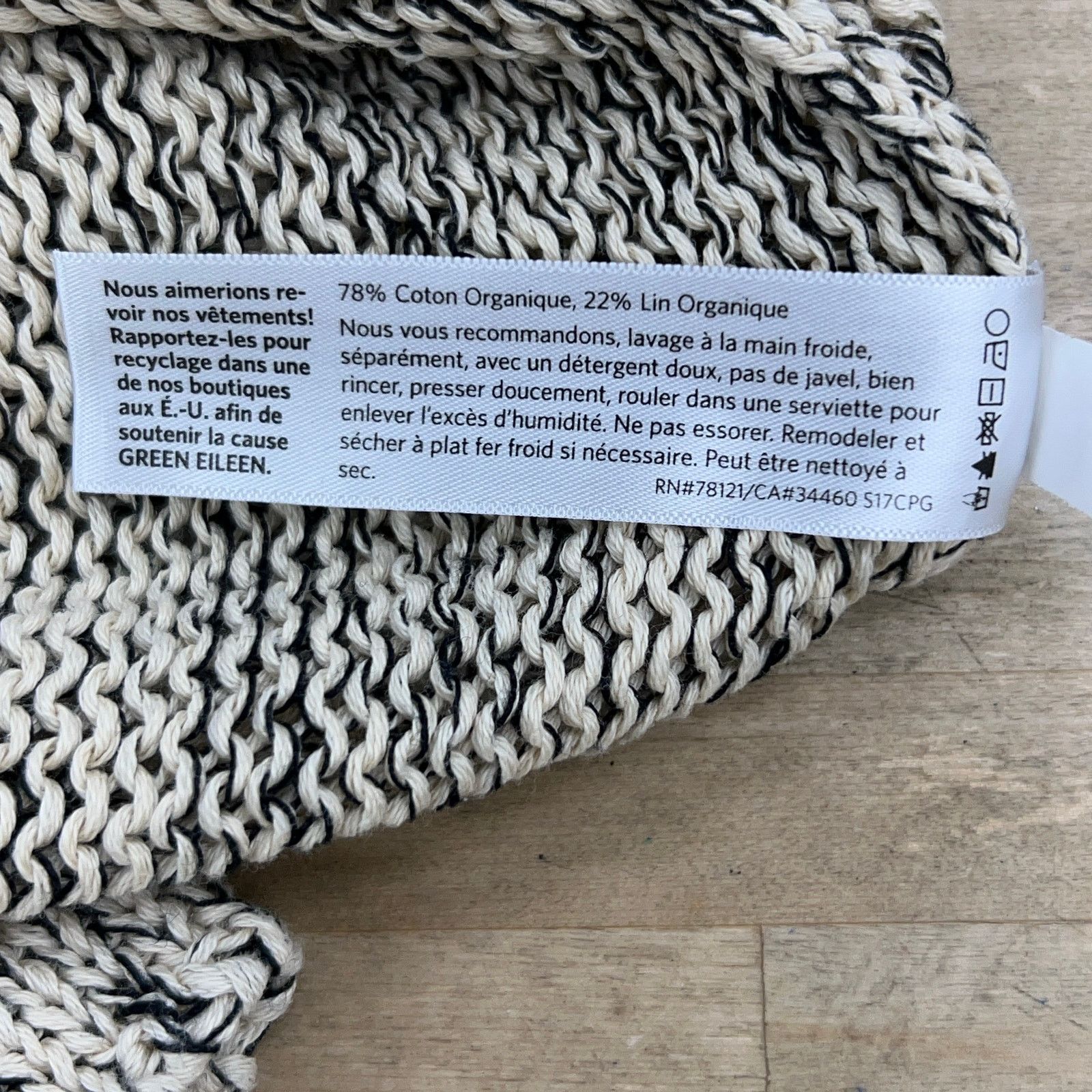 Eileen Fisher Eileen Fisher Size S Sweater Open Knit Organic Cotton Linen Size S / US 4 / IT 40 - 14 Thumbnail