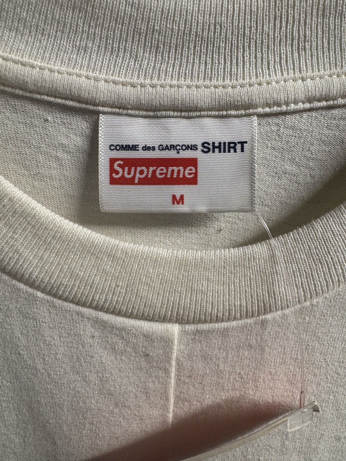 Comme des Garcons × Supreme Supreme x Comme des garcons Tee Shirt white cdg DEADSTOCK Size US M / EU 48-50 / 2 - 4 Thumbnail