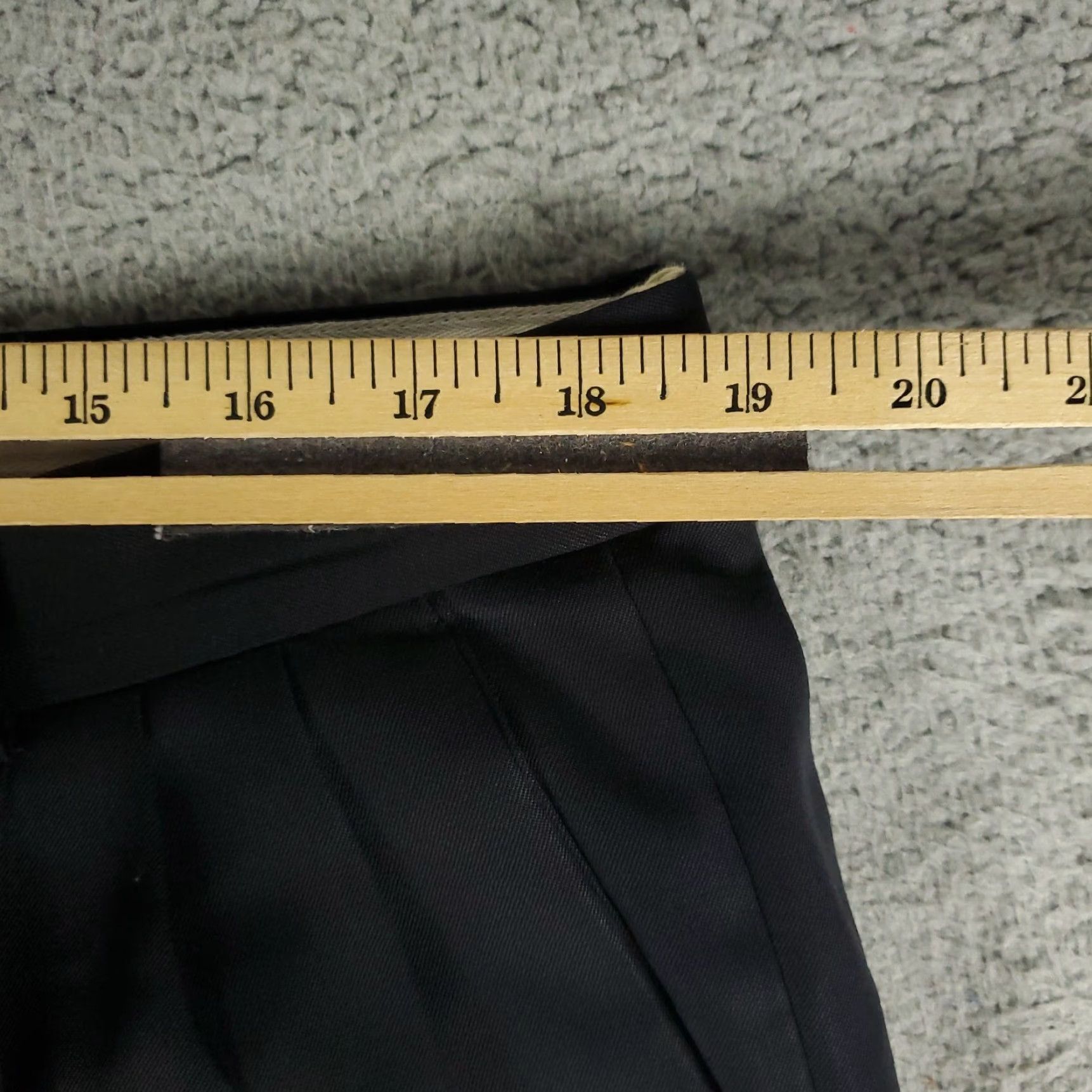 Zanella Zanella Dress Pants Mens 36x30 Black Pleated Trousers Regular Fit Size US 36 / EU 52 - 3 Thumbnail