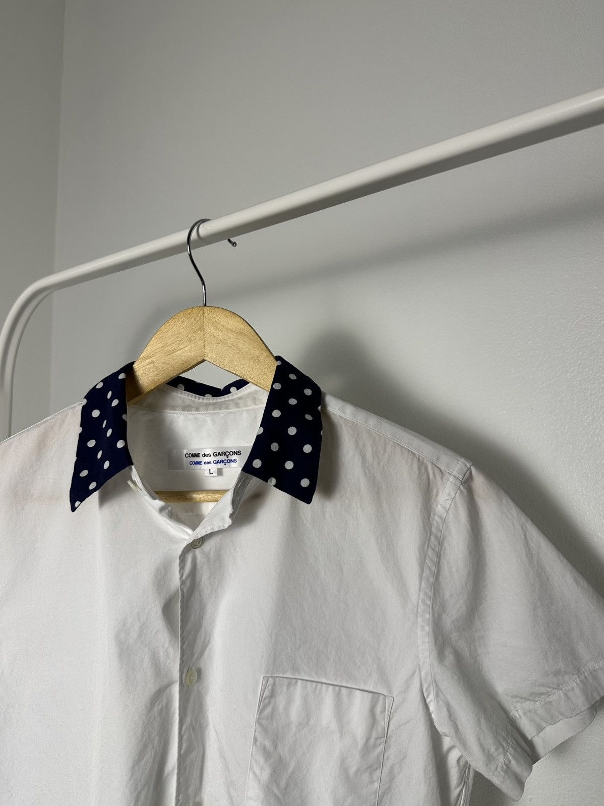 Comme des Garcons Comme Des Garçons Comme Des Garçons Polka Dot Collar Shirt Size L / US 10 / IT 46 - 5 Thumbnail