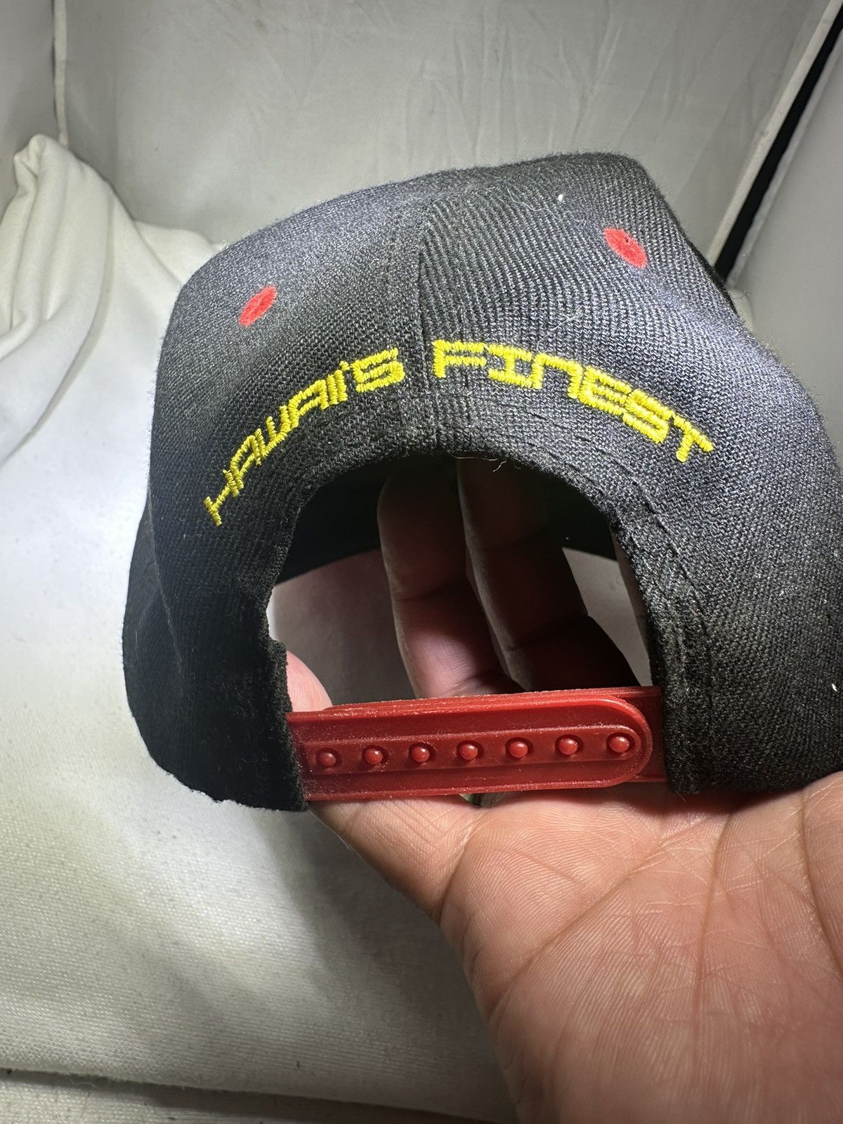 Other PreOwned Hawaii’s Finest Black SnapBack Baseball Hat Size ONE SIZE - 3 Thumbnail