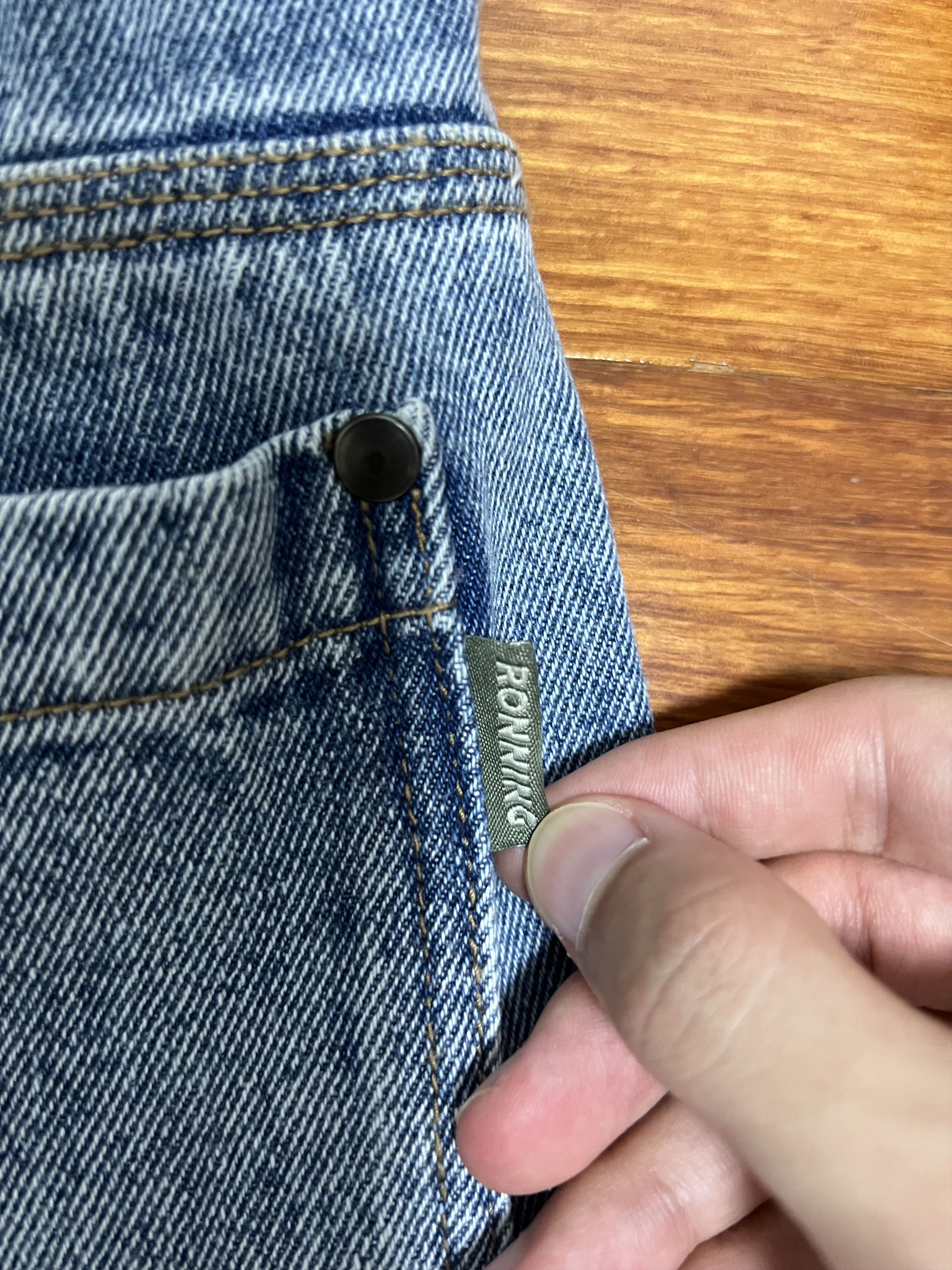 Ronning 💚 Ronning Carpenter Jeans Blue Denim NEW Size US 34 / EU 50 - 13 Thumbnail