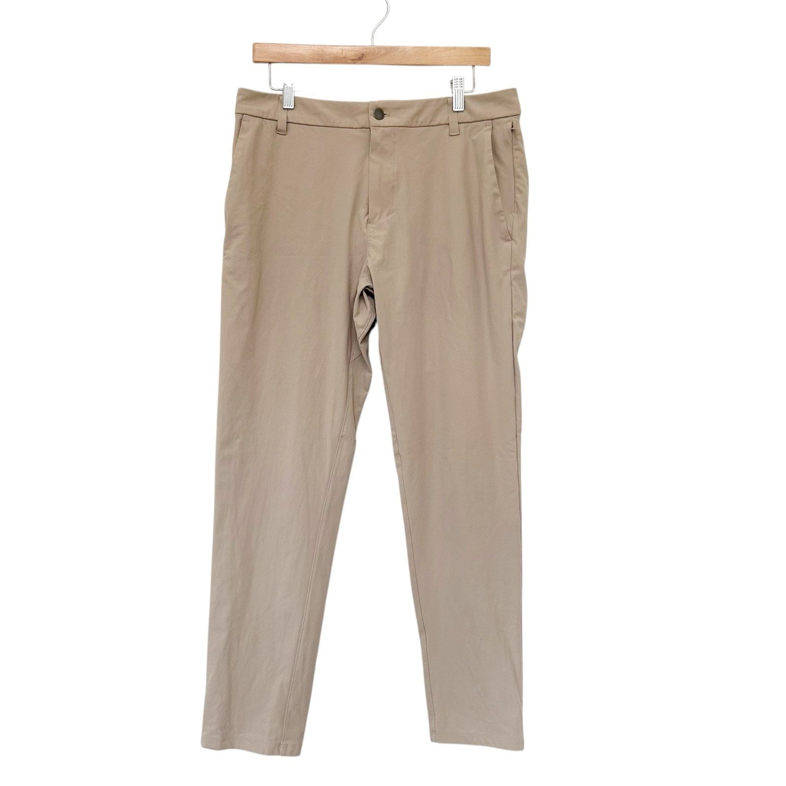 Lululemon Lululemon Tan ABC Classic Fit 5 Pocket Warpstreme Pants 32 Size US 32 / EU 48 - 1 Thumbnail