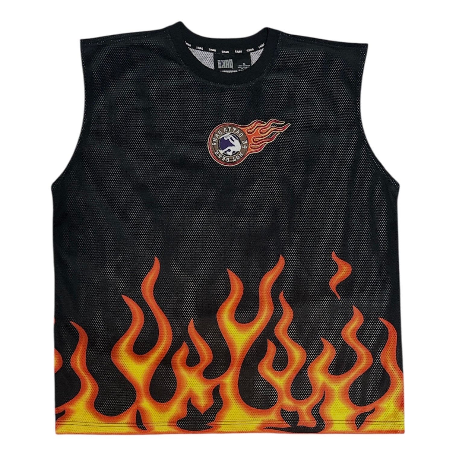 Vintage Vintage Shaq Attaq Hot Gear Basketball Flame Jersey 34 Size US XL / EU 56 / 4 - 1 Thumbnail