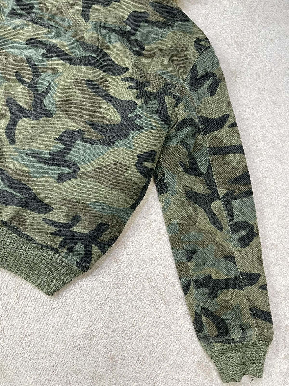 Japanese Brand TRIXY Army Camo Multi Pocket Hoodie Bombers Size US M / EU 48-50 / 2 - 8 Thumbnail