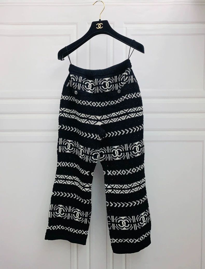 Chanel Chanel Knitted trousers Size 24" / US 00 / IT 34 - 1 Thumbnail