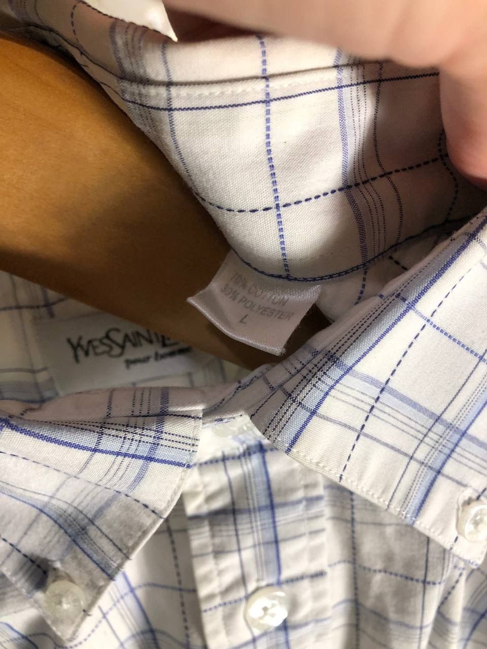 Vintage × Yves Saint Laurent VERY RARE YVES SAINT LAURENT POUR HOMME OXFORD SHIRT LUXURY Size US L / EU 52-54 / 3 - 3 Thumbnail