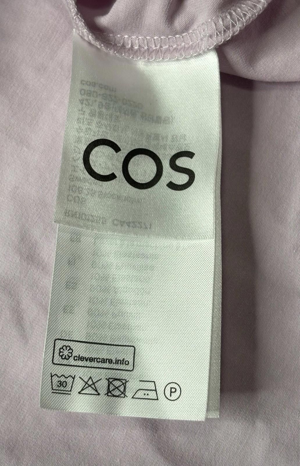 Cos Cos Top T-Shirt Womens XS Pink Mock Neck Oversized Stretch Size XS / US 0-2 / IT 36-38 - 11 Thumbnail