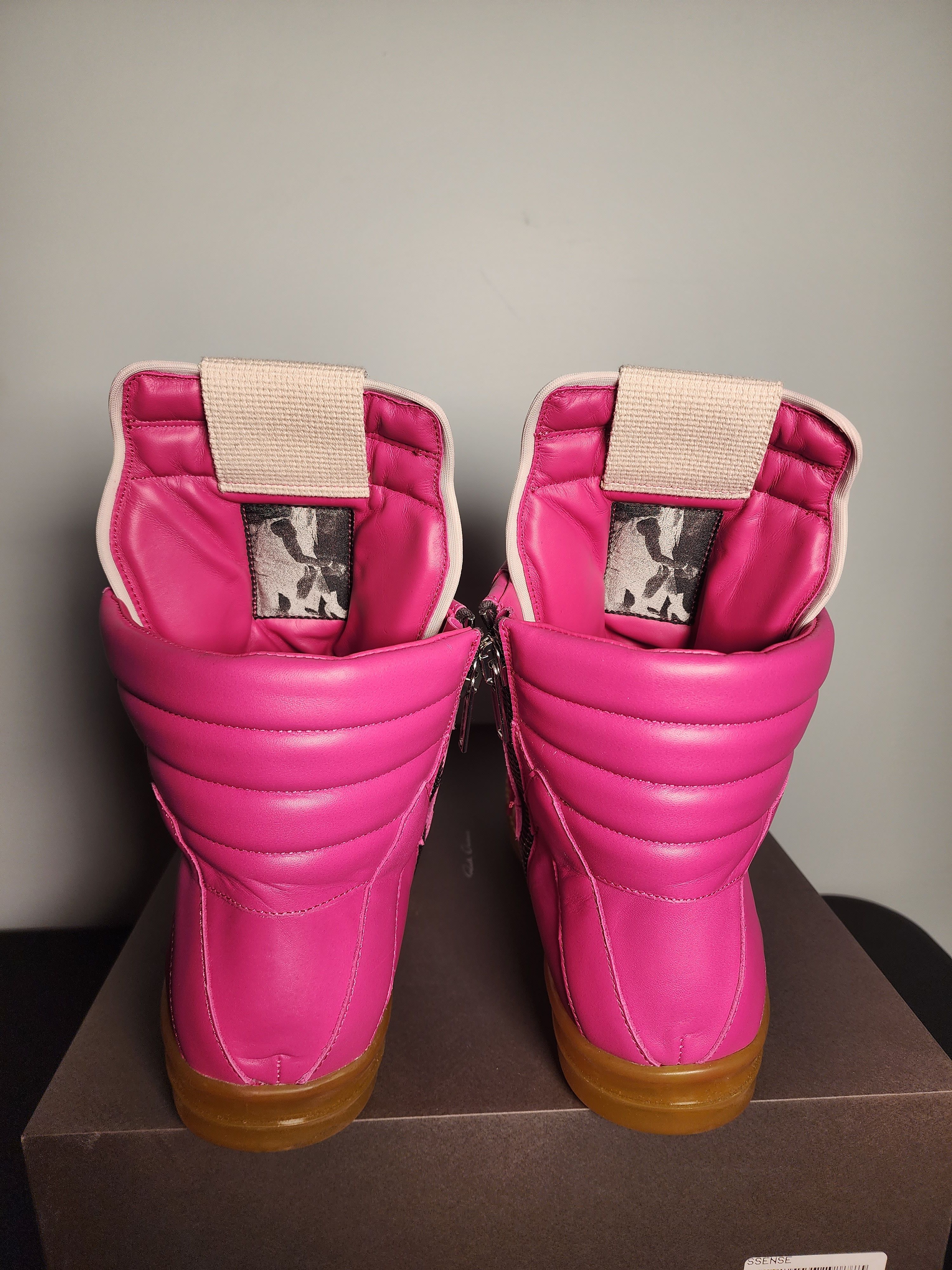 Designer Rick Owens Geobasket Pink Yellow Lemon Sole SS23 EDFU Size US 9.5 / EU 42-43 - 6 Thumbnail