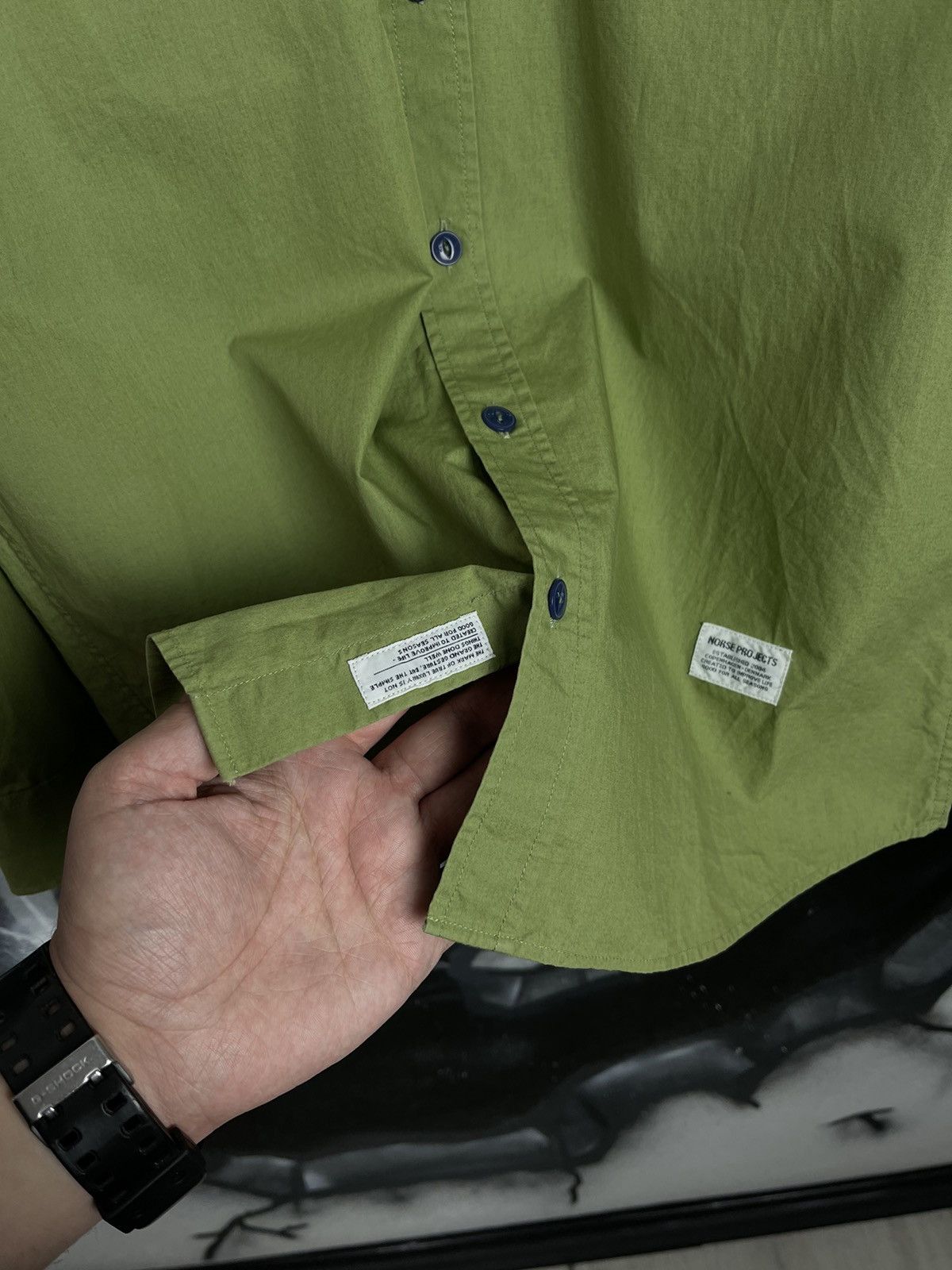 Norse Projects Norse Project Green Safari Shirt Men’s Size S Size US S / EU 44-46 / 1 - 7 Thumbnail