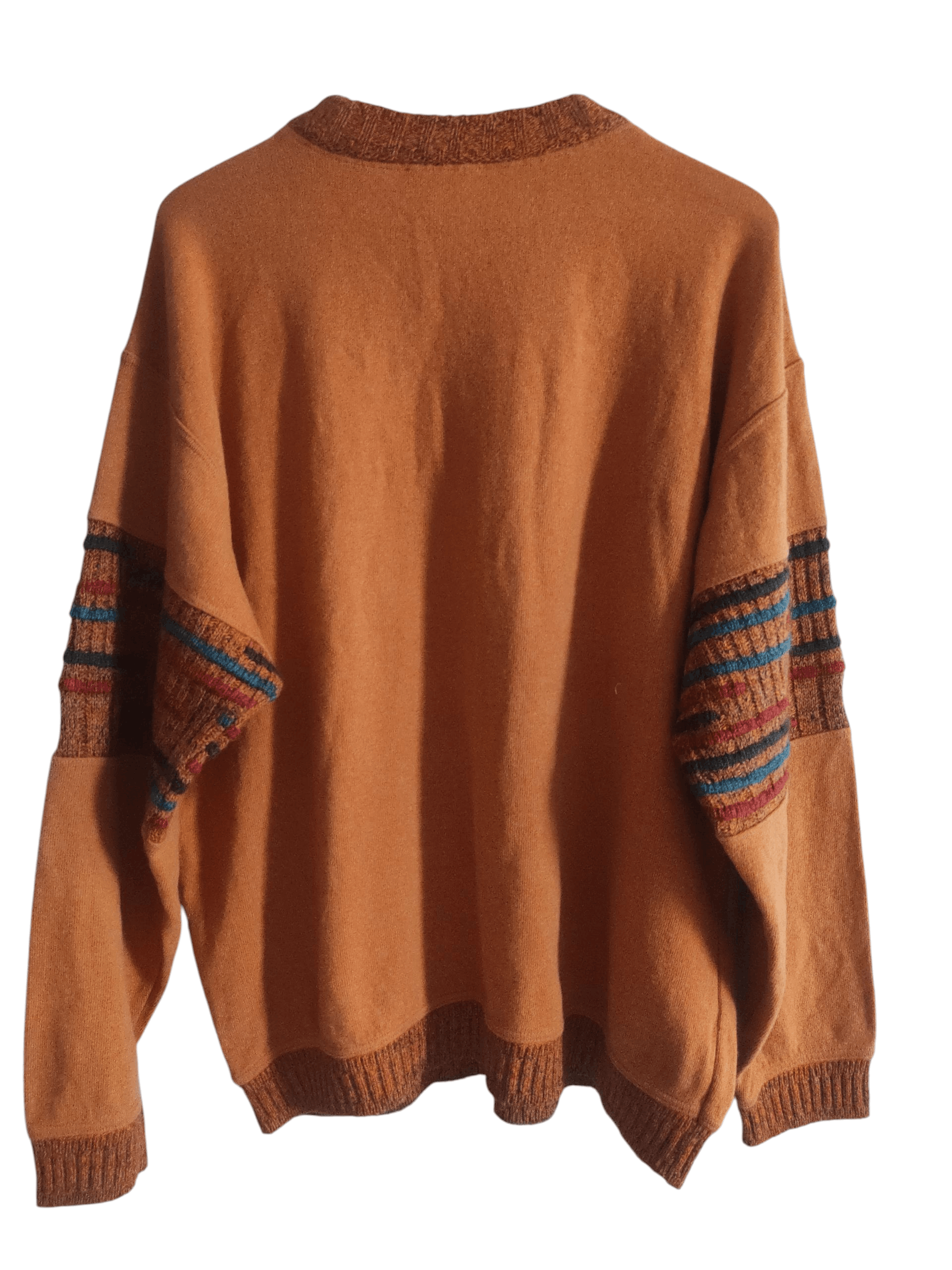 Carlo Colucci Carlo Colucci Sweater Multicolor Striped Knit Pullover 90s Size US XL / EU 56 / 4 - 3 Thumbnail