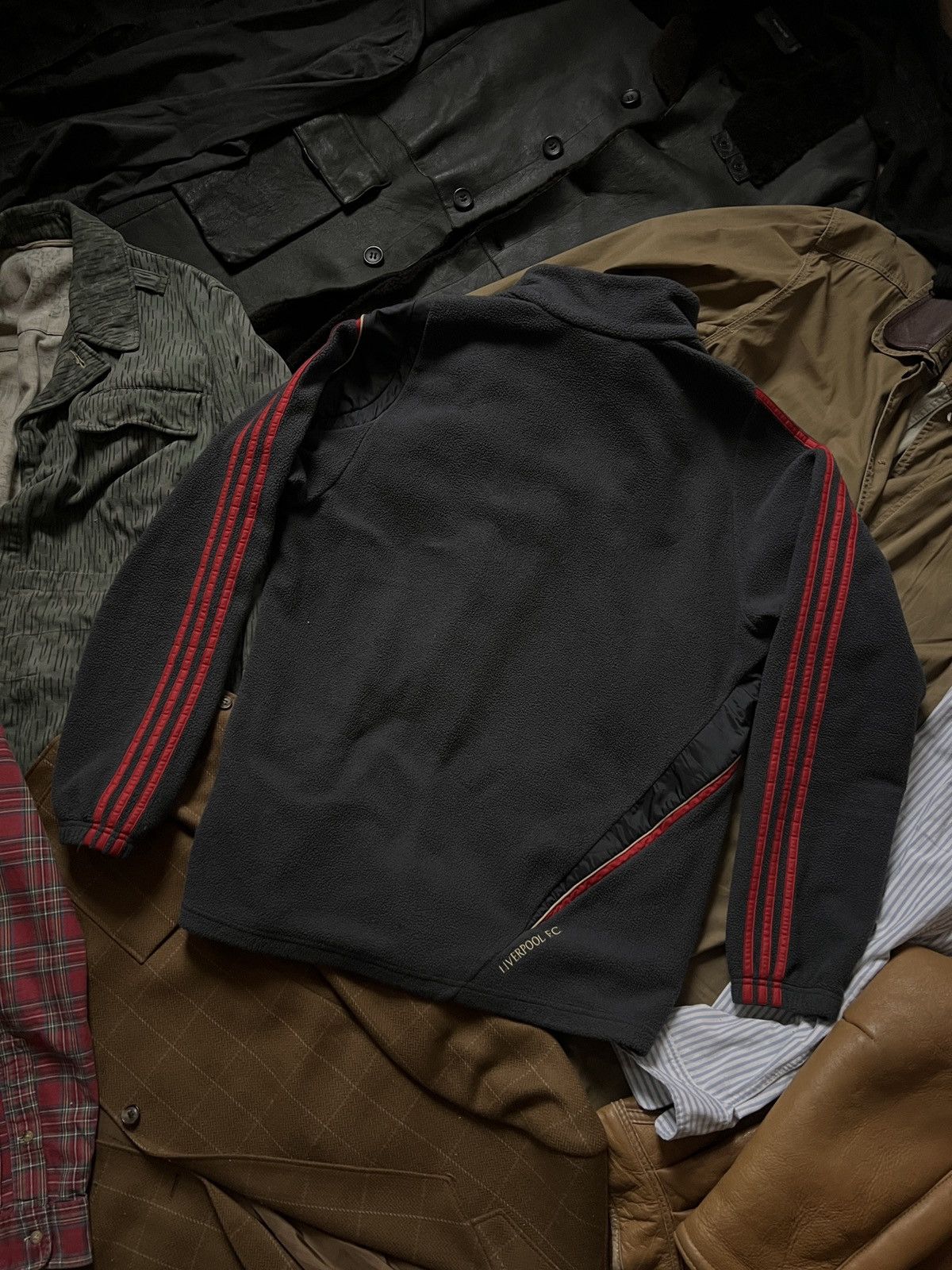 Adidas Adidas Liverpool 2009 Vintage Fleece Training Hoodie Jersey Size US L / EU 52-54 / 3 - 6 Thumbnail