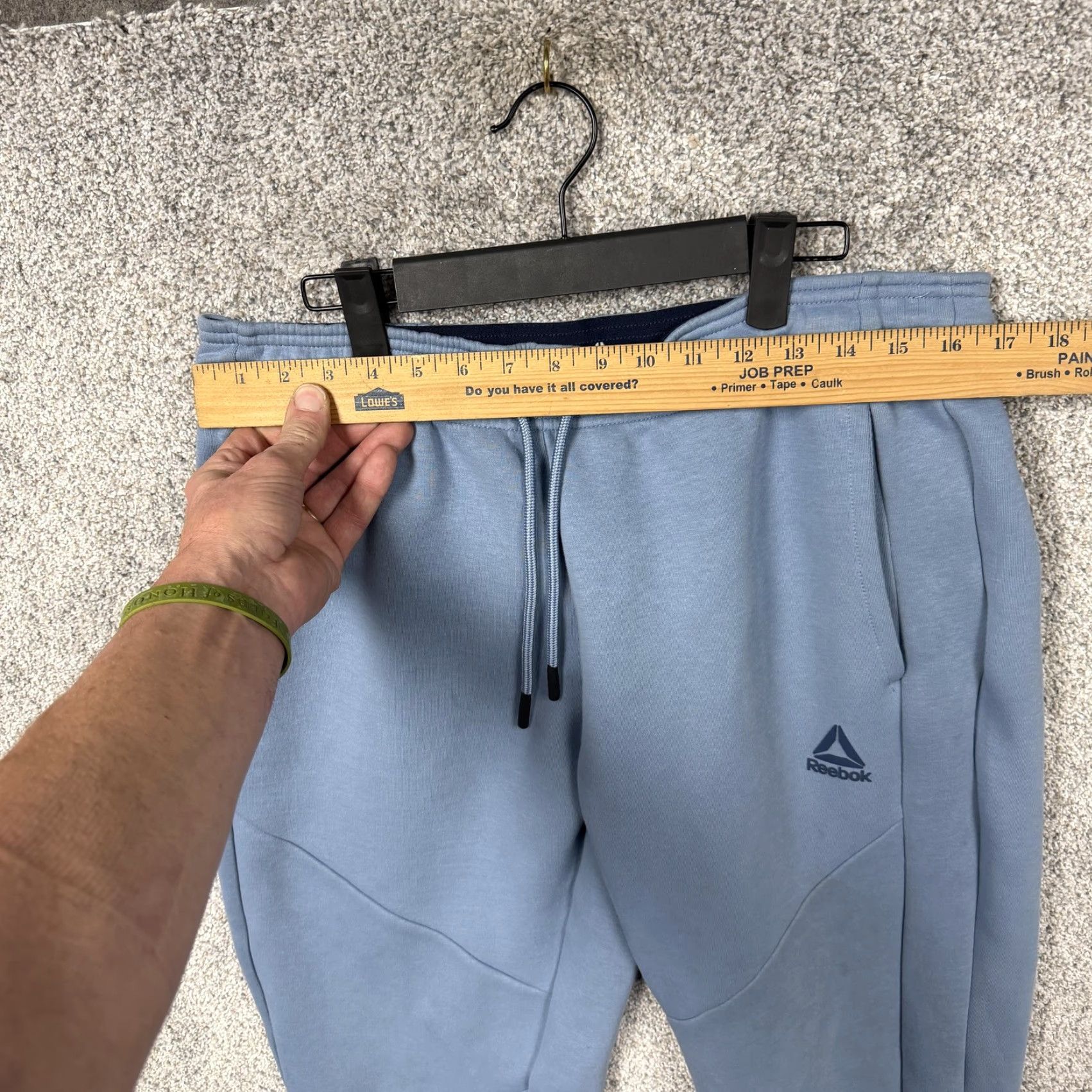 Reebok Reebok Sweatpants Mens Large 34x27 Blue Fleece Jogger Athletic Casual Activewear Gore-Tex? No. Size US 33 - 2 Thumbnail
