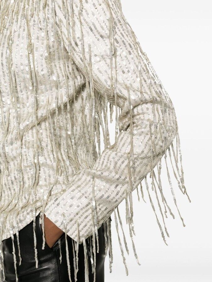 Amiri o1y0425 Shirt in Beige Size XS / US 0-2 / IT 36-38 - 5 Thumbnail