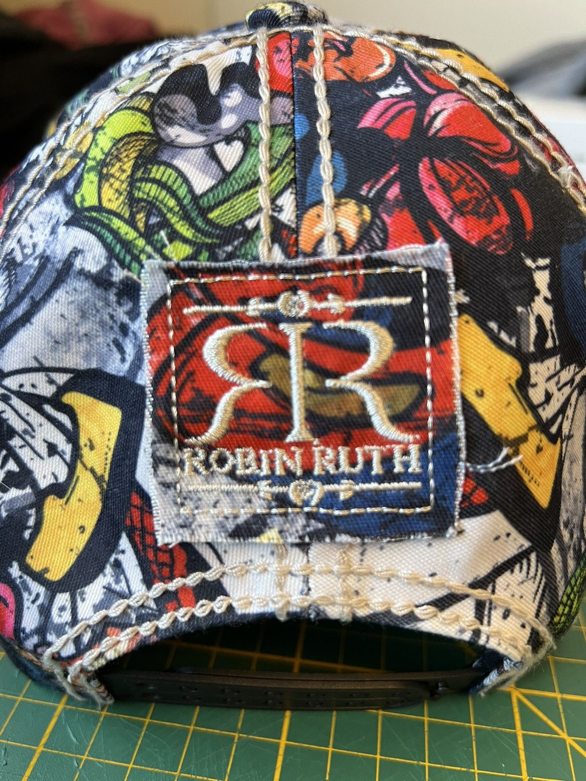 Vintage Robin Ruth “Buenos Aires” leather brim hat Size ONE SIZE - 5 Thumbnail