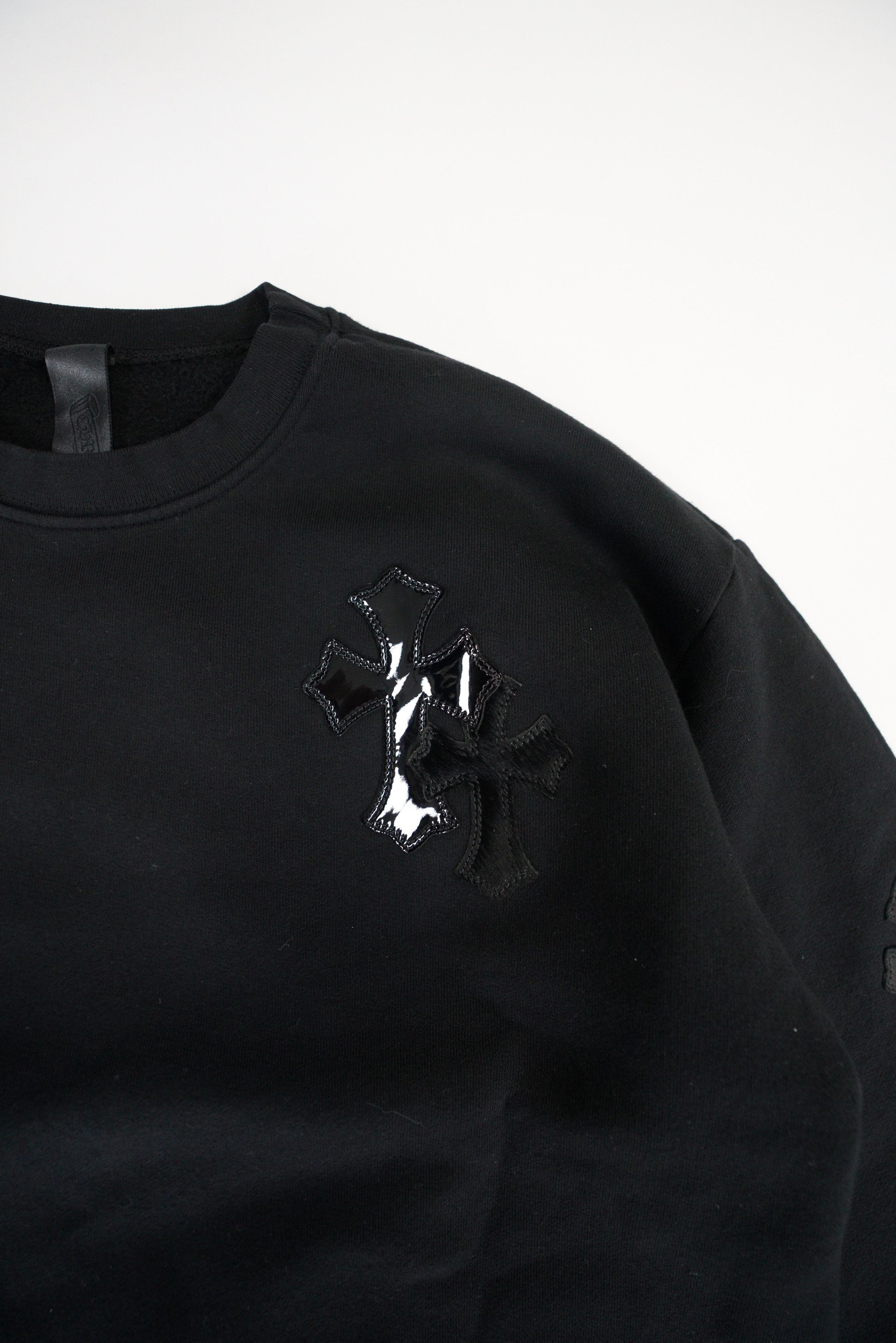 Chrome Hearts Chrome Hearts Pony Hair Patent Leather Cross Sweatshirt Size US M / EU 48-50 / 2 - 4 Thumbnail