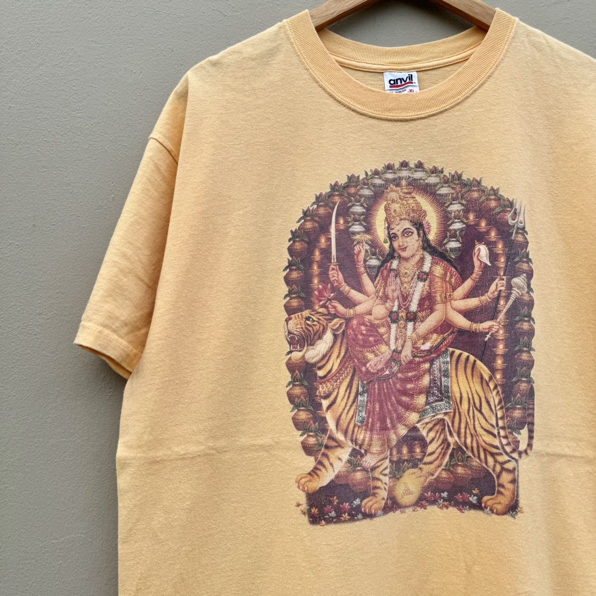 Vintage Vintage durga goddess rare tee Size US XL / EU 56 / 4 - 2 Thumbnail