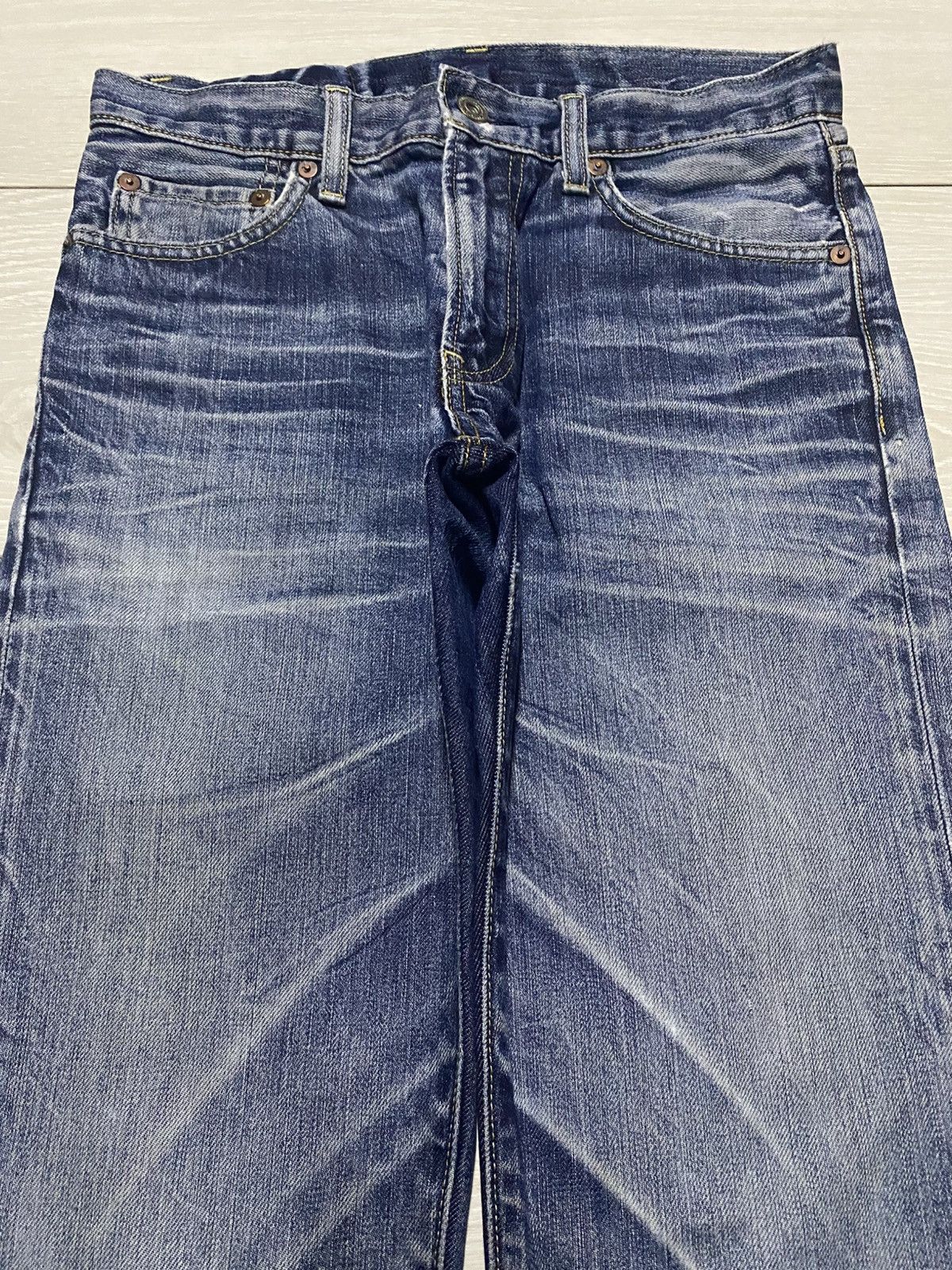Japanese Brand Vintage Japanese Brand Uniqlo S-002 Blue Faded Wash Jeans Size US 28 / EU 44 - 3 Thumbnail