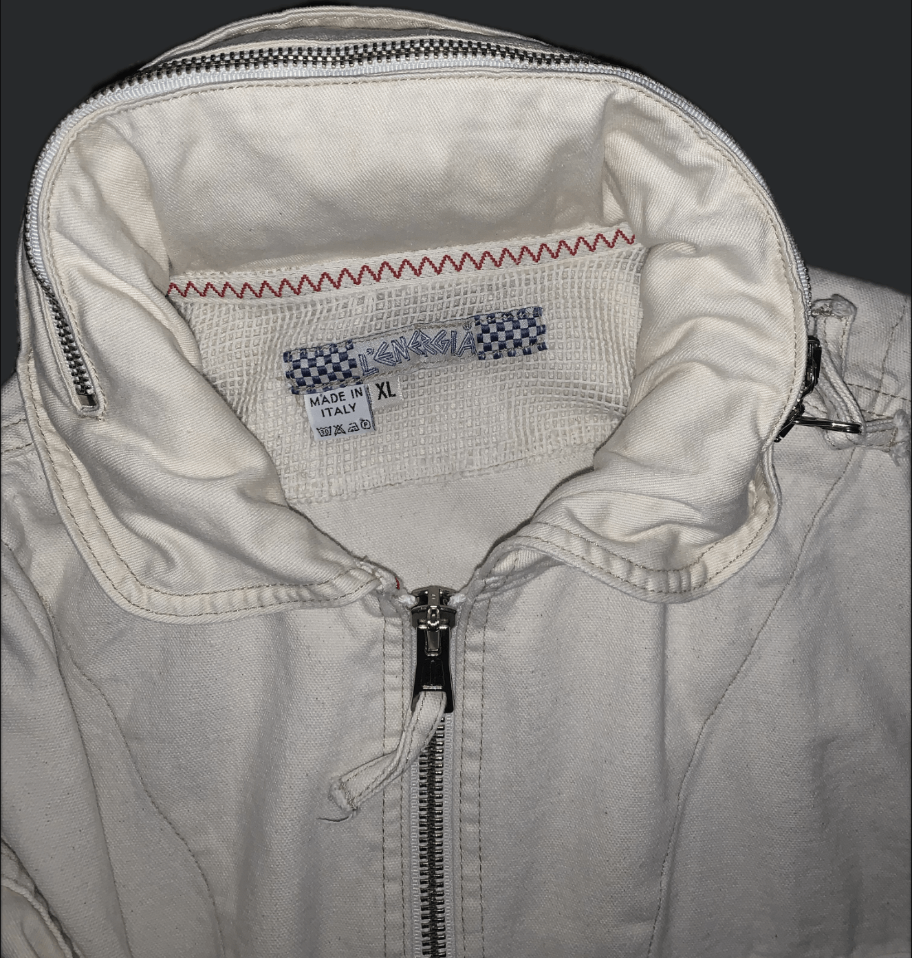 Vintage L'energia Italian Racing Jacket Size US XL / EU 56 / 4 - 2 Thumbnail