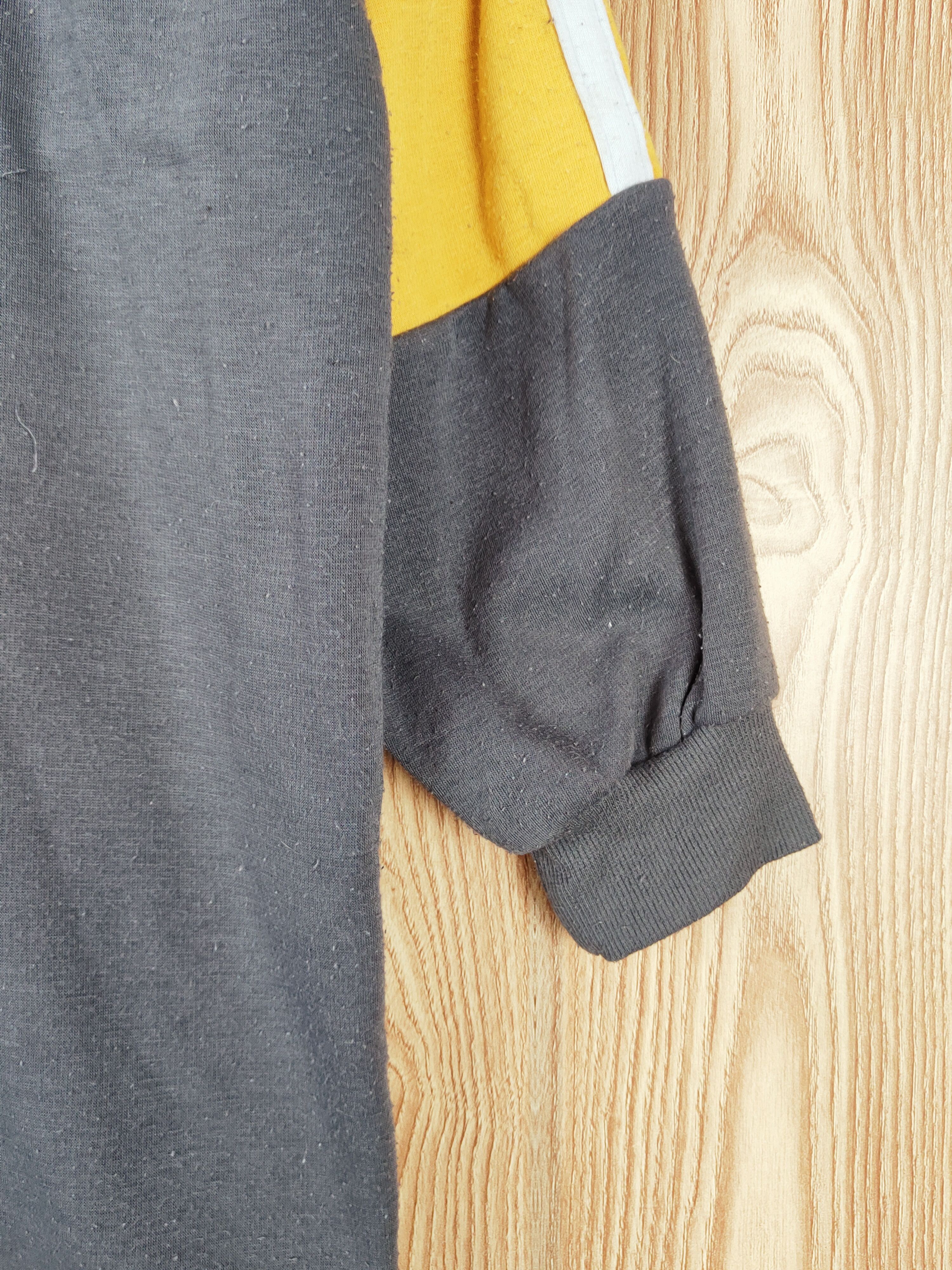Japanese Brand × Vintage Vintage 💥 Material Blue Bis Yellow Hoodie Long Sweatshirts Size M / US 6-8 / IT 42-44 - 6 Thumbnail