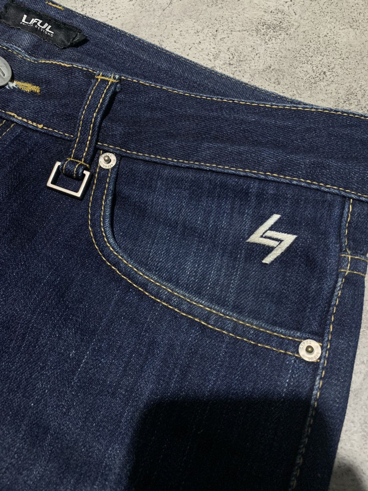 LIFUL MINIMAL GARMENTS S/S 2008 LIFUL slim straight redline selvedge jeans Size US 33 - 5 Thumbnail
