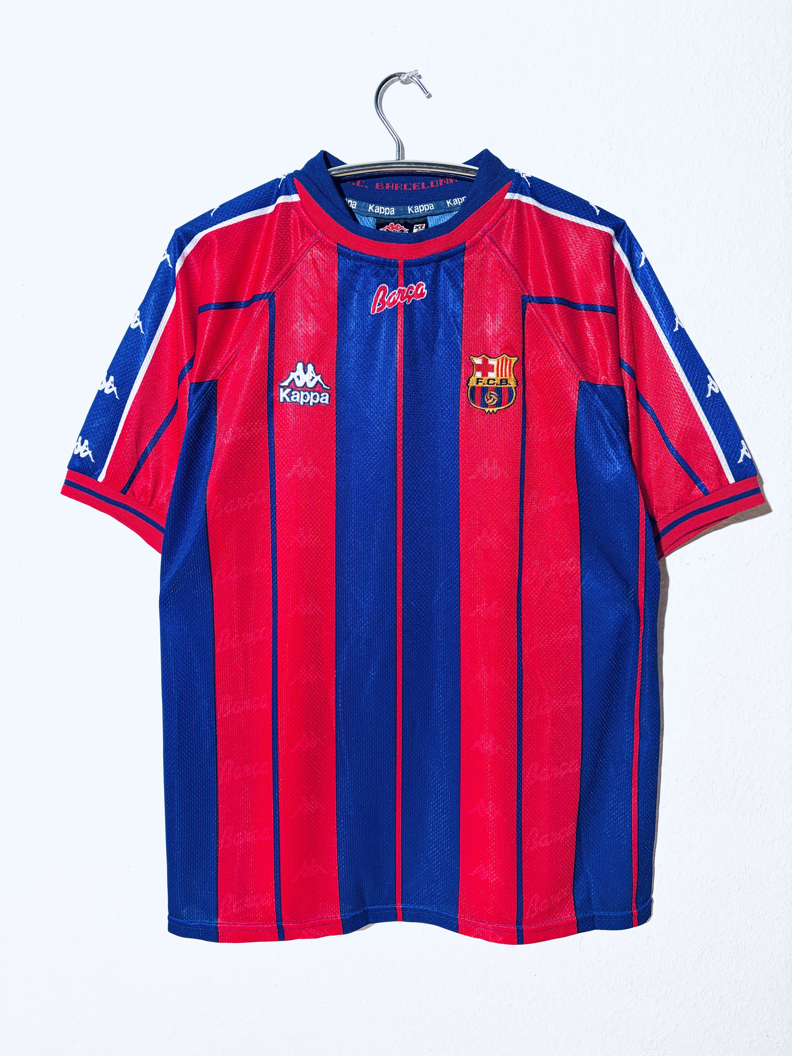 Kappa Barcelona Home Shirt 1997 - 1998 Kappa 97/98 Size US XL / EU 56 / 4 - 1 Thumbnail