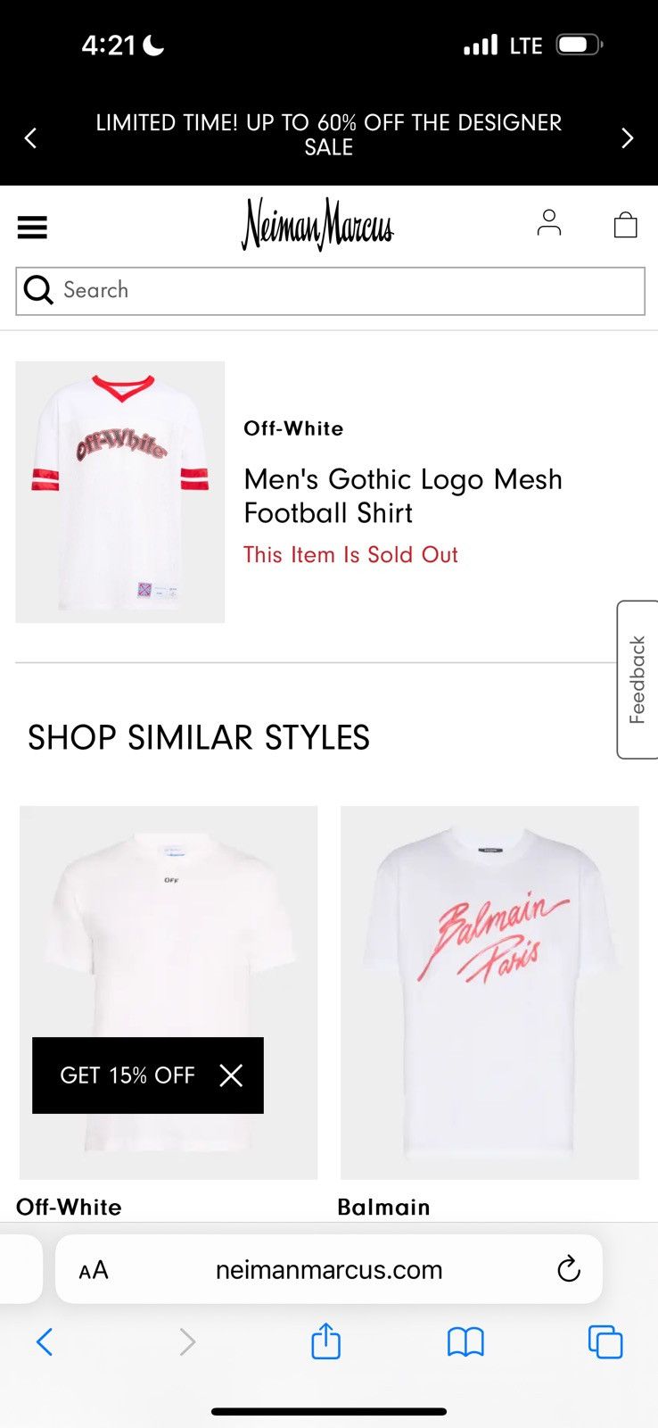Off-White Off-White Gothic Logo Mesh Jersey and Shorts Set Size XL Size US XL / EU 56 / 4 - 4 Thumbnail