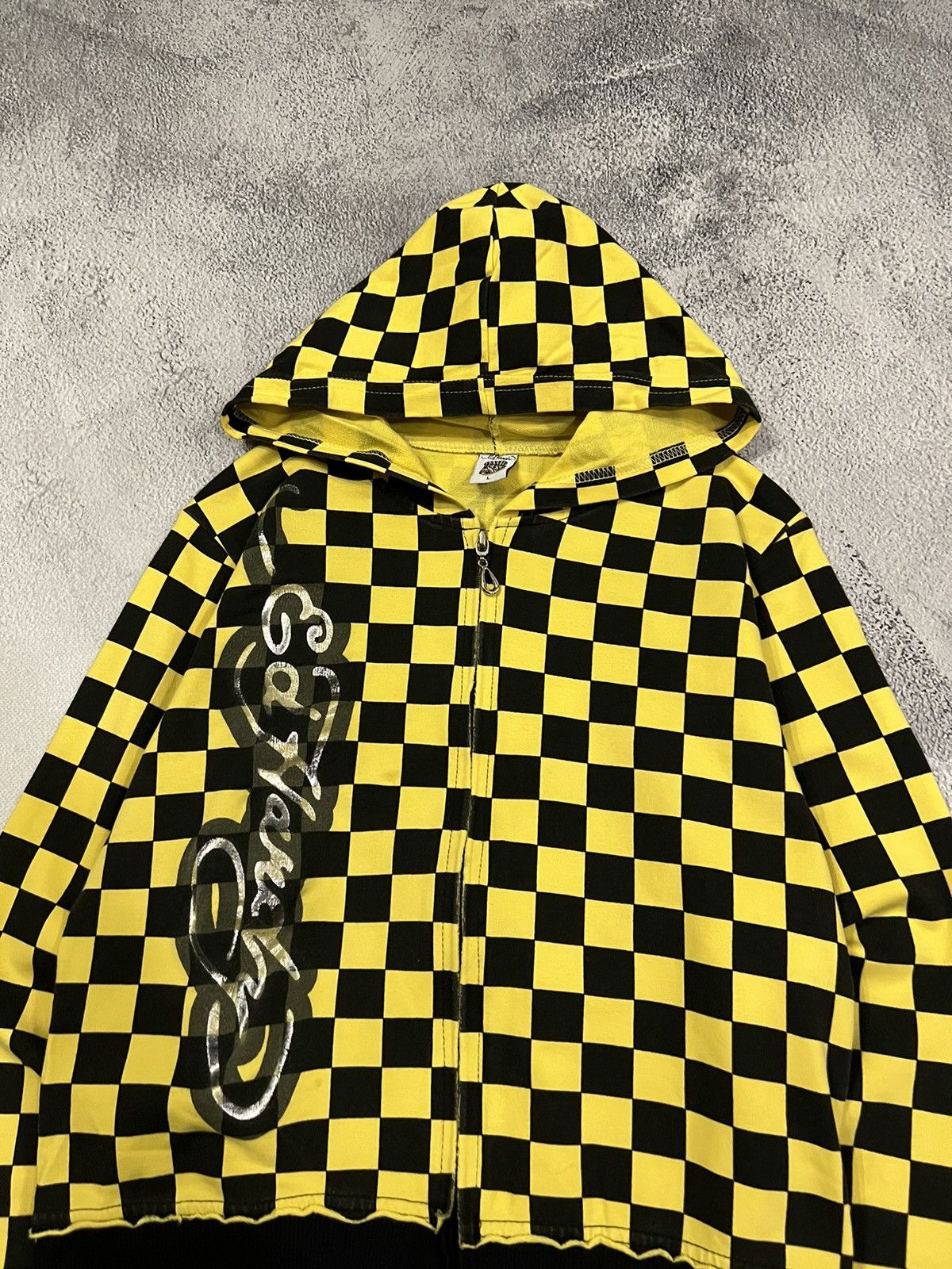 Ed Hardy Vintage Y2k Ed Hardy Tiger 🐅 Striped Zip Hoodie 00’s Size M / US 6-8 / IT 42-44 - 3 Thumbnail