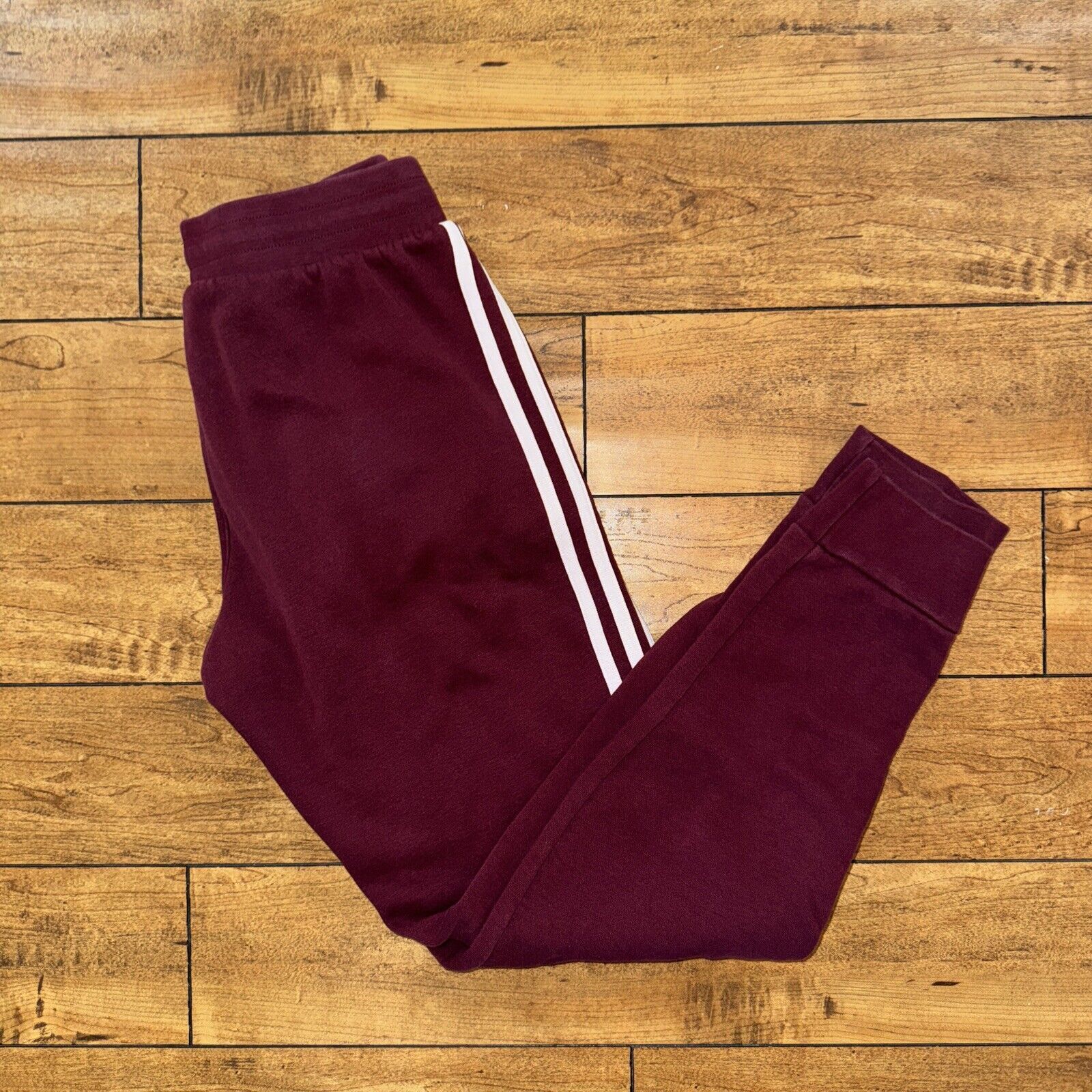 Adidas × Japanese Brand × Vintage Adidas Jogger Sweatpants Burgundy Small 26x28 Size US 26 / EU 42 - 1 Thumbnail