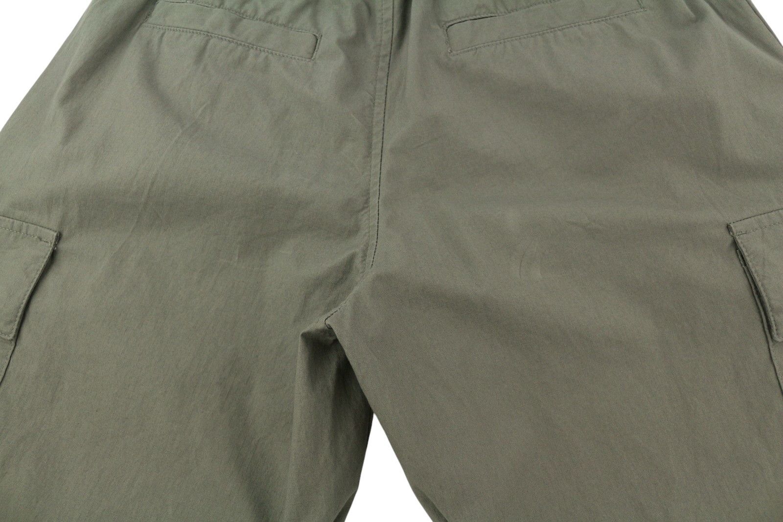 Calvin Klein ESSENTIAL REGULAR XS Green Cargo Waist Logo Trousers 85166 Size US 31 - 12 Thumbnail