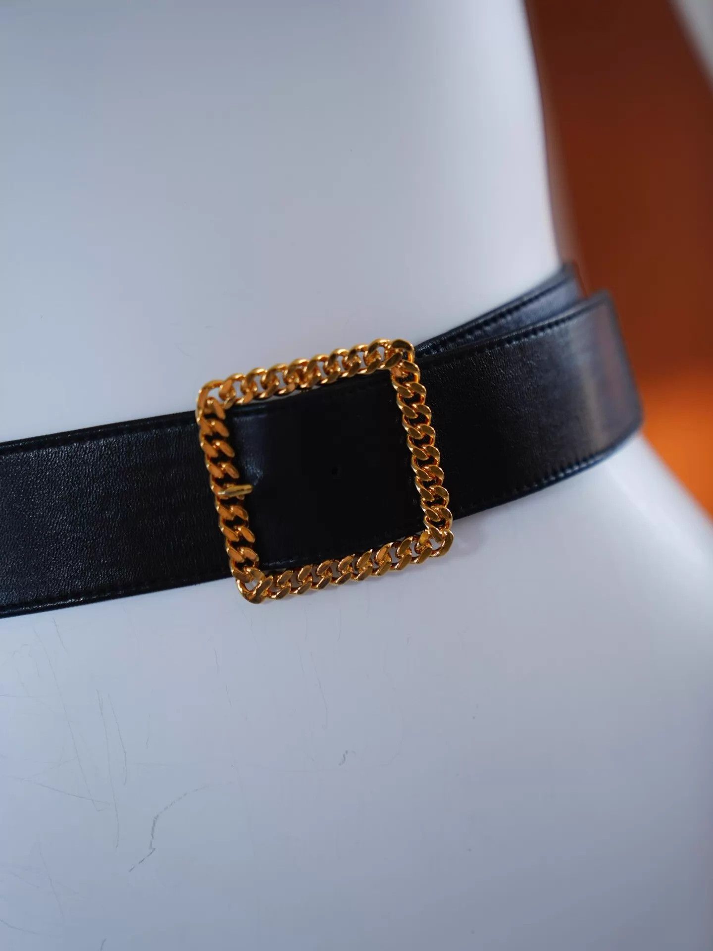 Chanel Chanel 1988 Runway Black & Gold Multi - Buckle Belt Size ONE SIZE - 5 Thumbnail