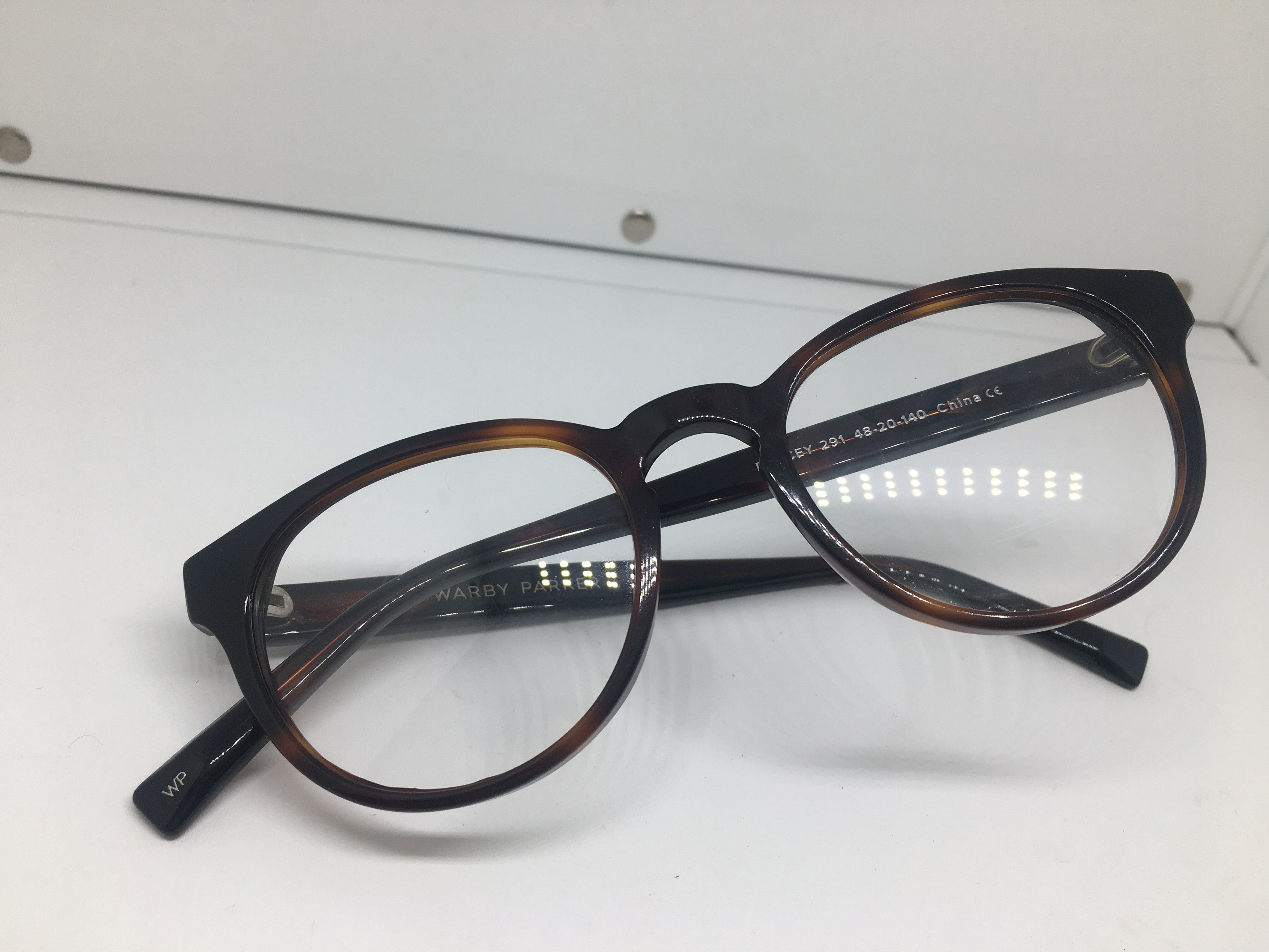 Warby Parker Warby Parker PERCEY 291 Tortoise Keyhole Bridge Eyeglasses Size ONE SIZE - 7 Thumbnail