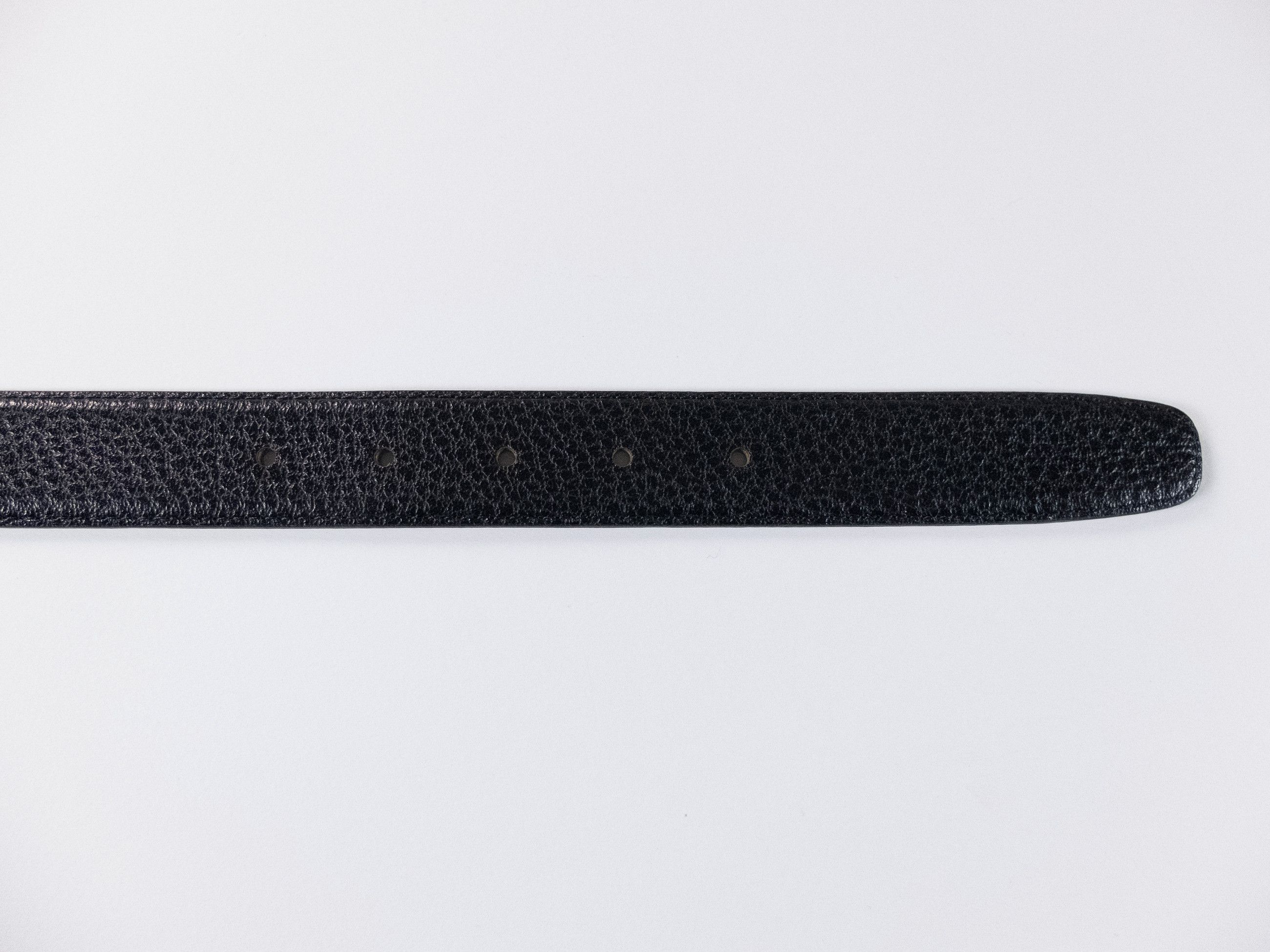 Paul Smith PAUL SMITH black grain leather classic belt 90 authentic Size 34 - 5 Thumbnail