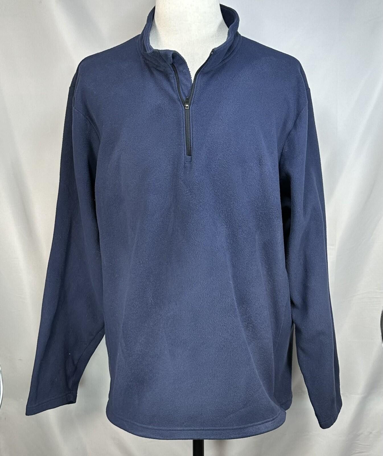 Under Armour Under Armour 1/4 Zip LS Fleece Pullover Blue Mens 2XL Size US XXL / EU 58 / 5 - 1 Thumbnail