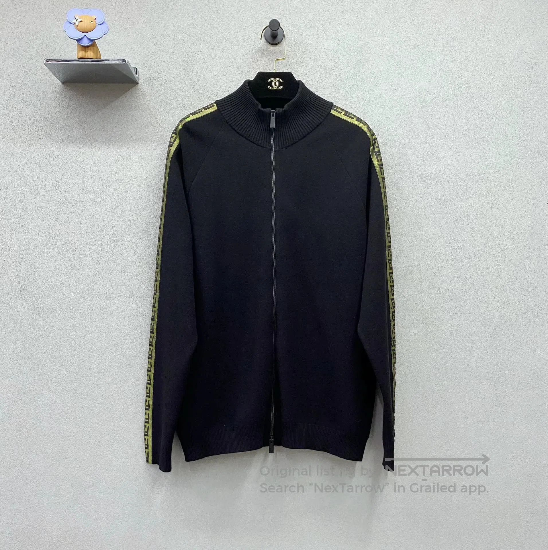 Fendi Fendi Wool Knit Zip-Up Jacket. Size US L / EU 52-54 / 3 - 1 Thumbnail