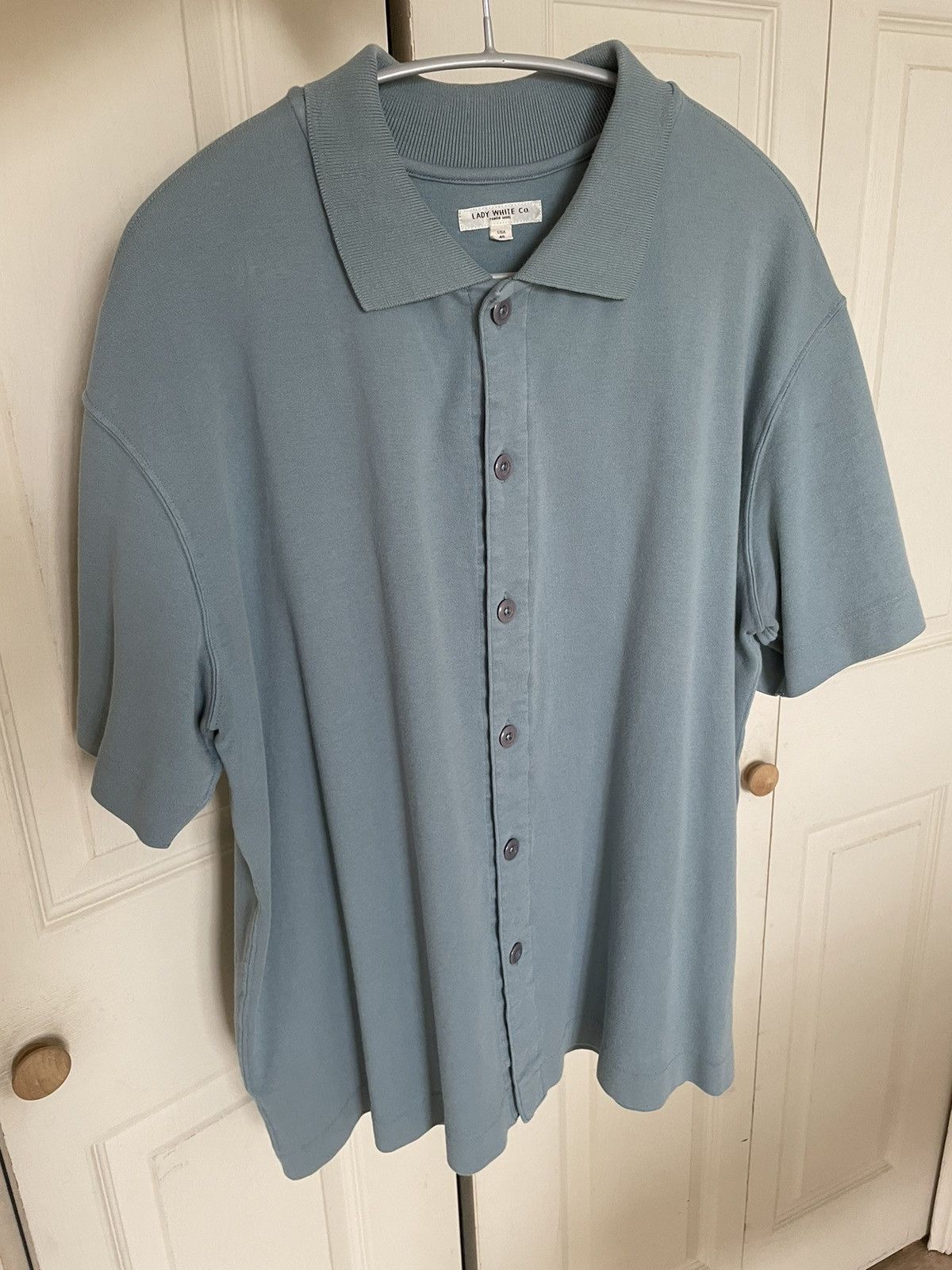 Lady white co placket polo sale