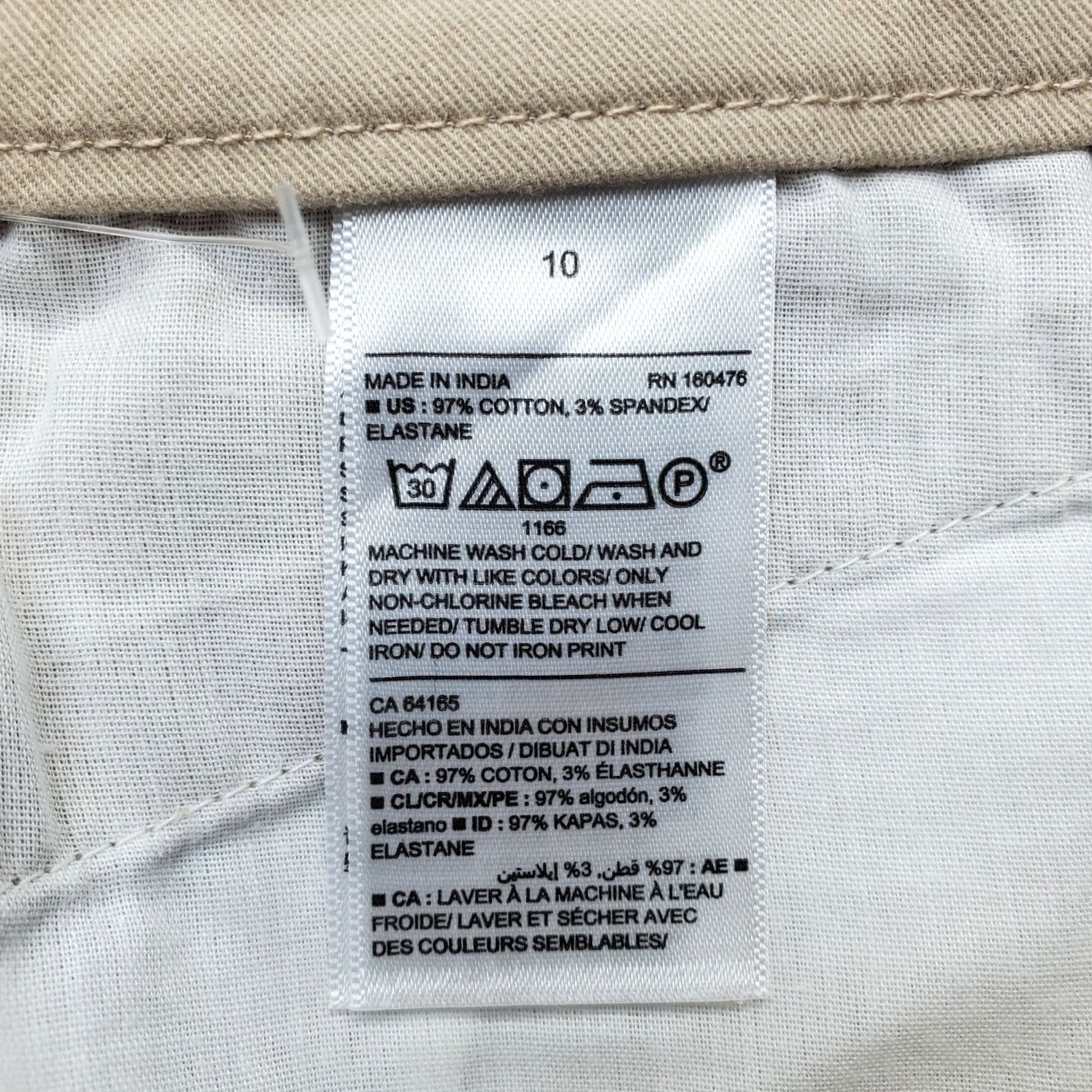 Old Navy Old Navy Chino Pants Womens Size 10 Tan Cotton Slash Pocket Formal Skinny Leg Size 32" / US 10 / IT 46 - 8 Thumbnail