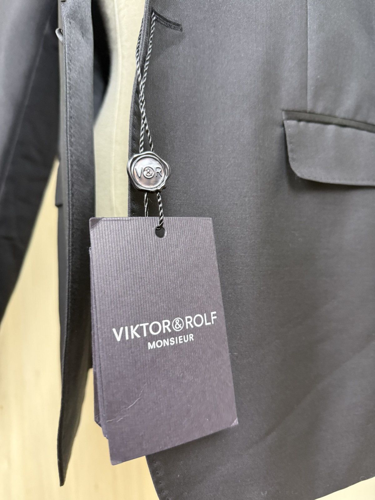 Viktor & Rolf Viktor & Rolf Monsieur Black Beaded Lapel Blazer Size 46 Size 36R - 4 Thumbnail