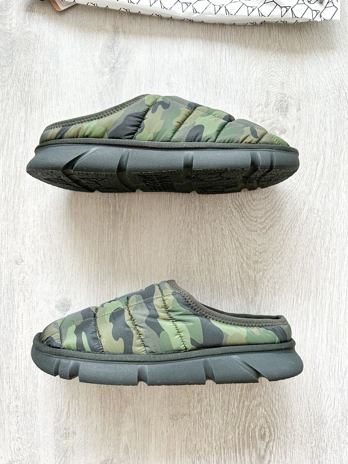 NAKED WOLFE NAKED WOLFE Montana Green Army Camp Padded Sandals Slide Size US 7 / EU 40 - 2 Thumbnail