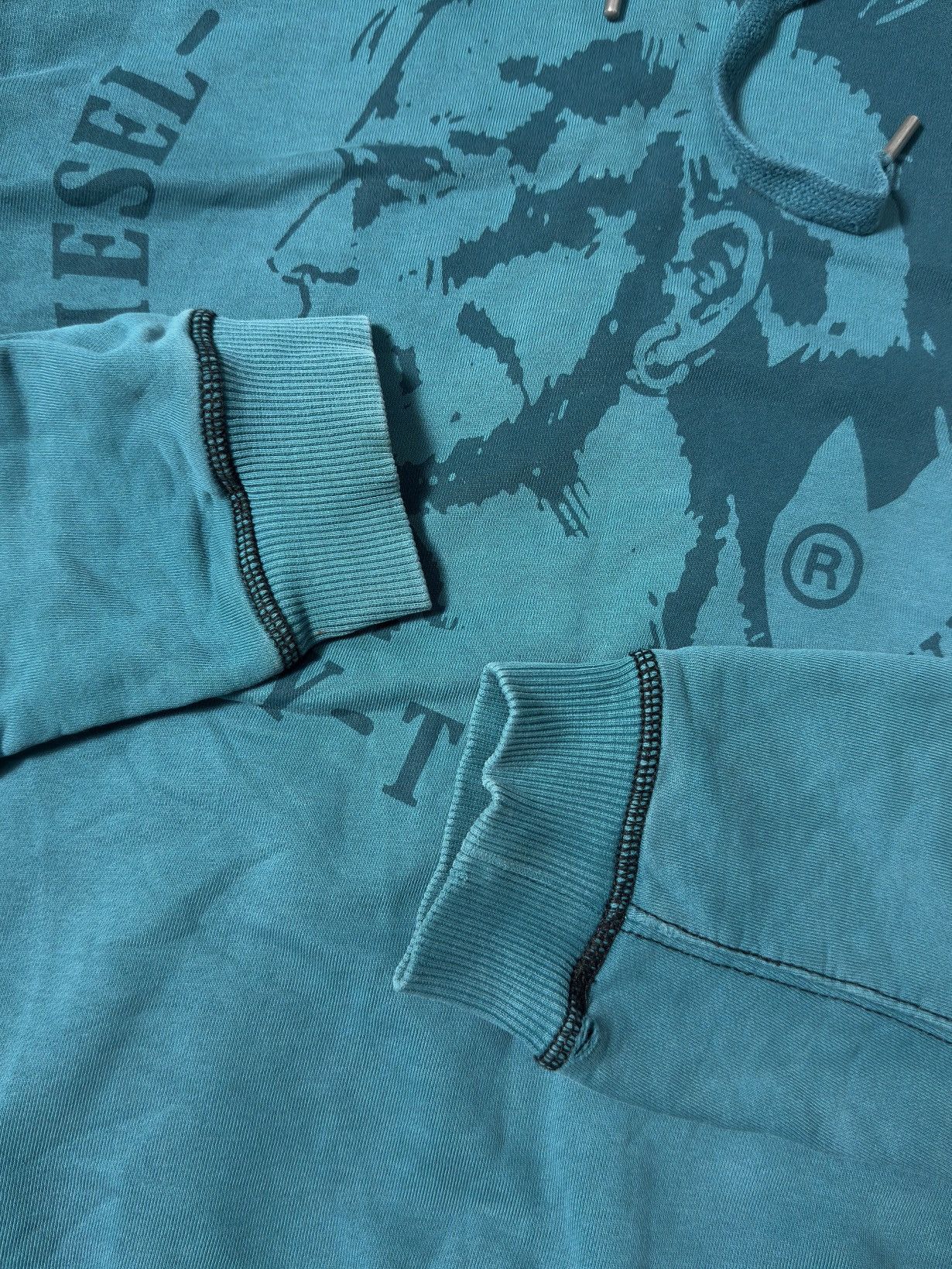 VINTAGE DIESEL BIG LOGO 2000s HOODIE