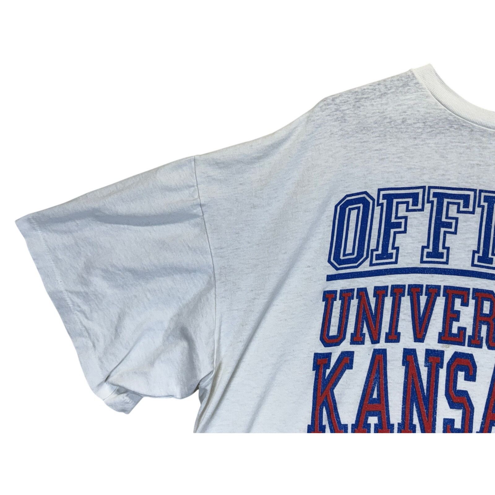 The Unbranded Brand Vintage University of Kansas Jayhawks Shirt USA Made Tee Size US XL / EU 56 / 4 - 8 Thumbnail