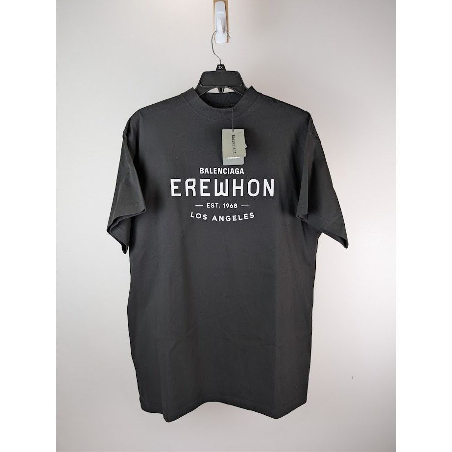 Balenciaga o1rshd1 Q:2 / Erewhon Collab Vintage Jersey T-Shirt in Black Size US M / EU 48-50 / 2 - 8 Thumbnail